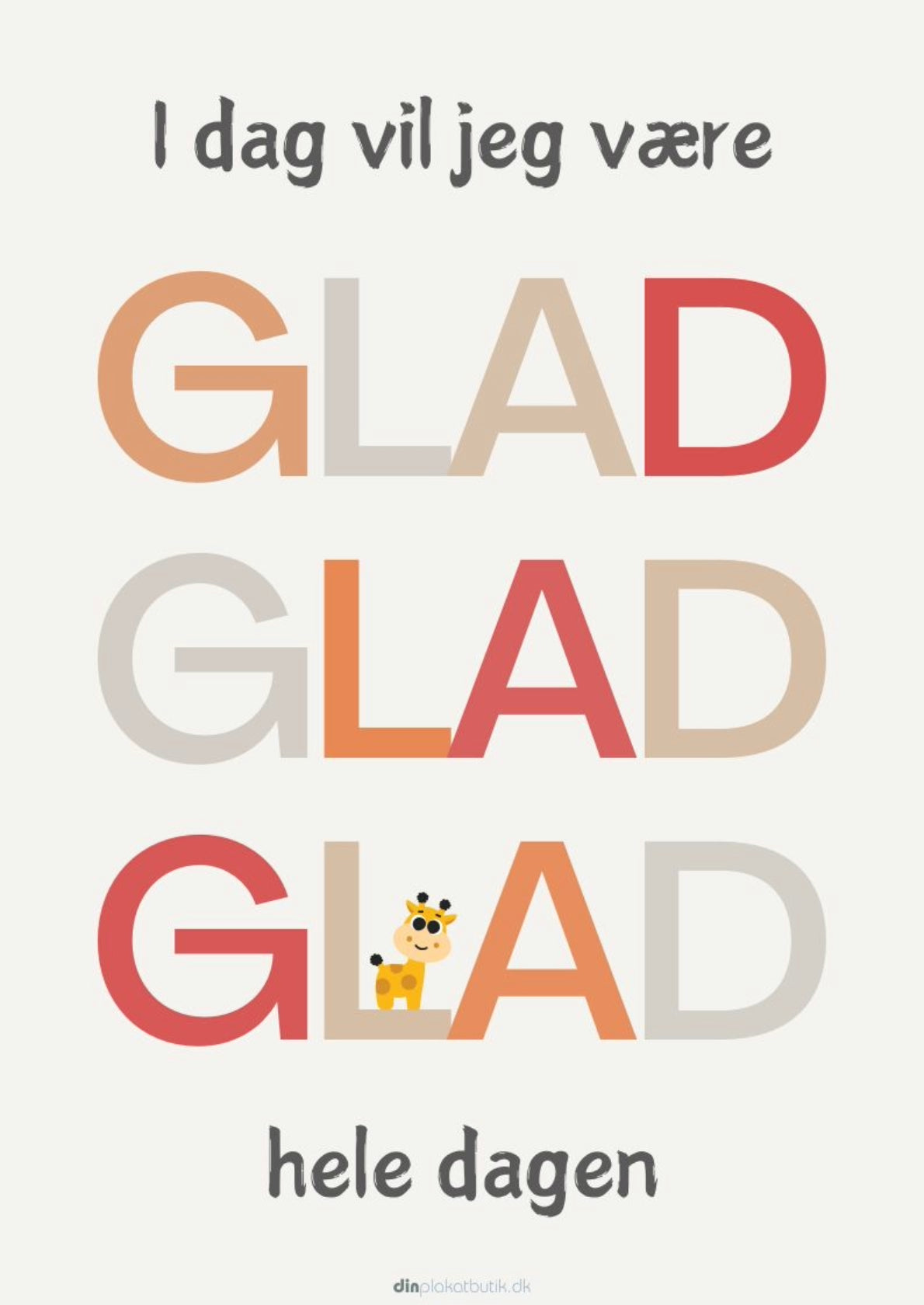 Glad plakat