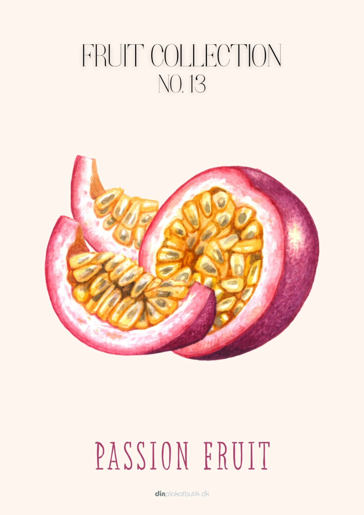 Frugtplakat - Passionsfrugt