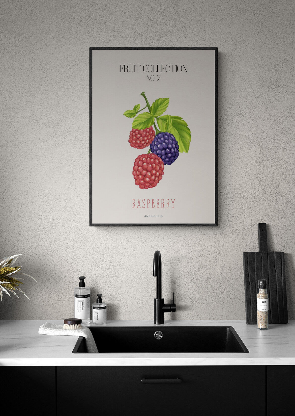 Frugtplakat - Hindbær