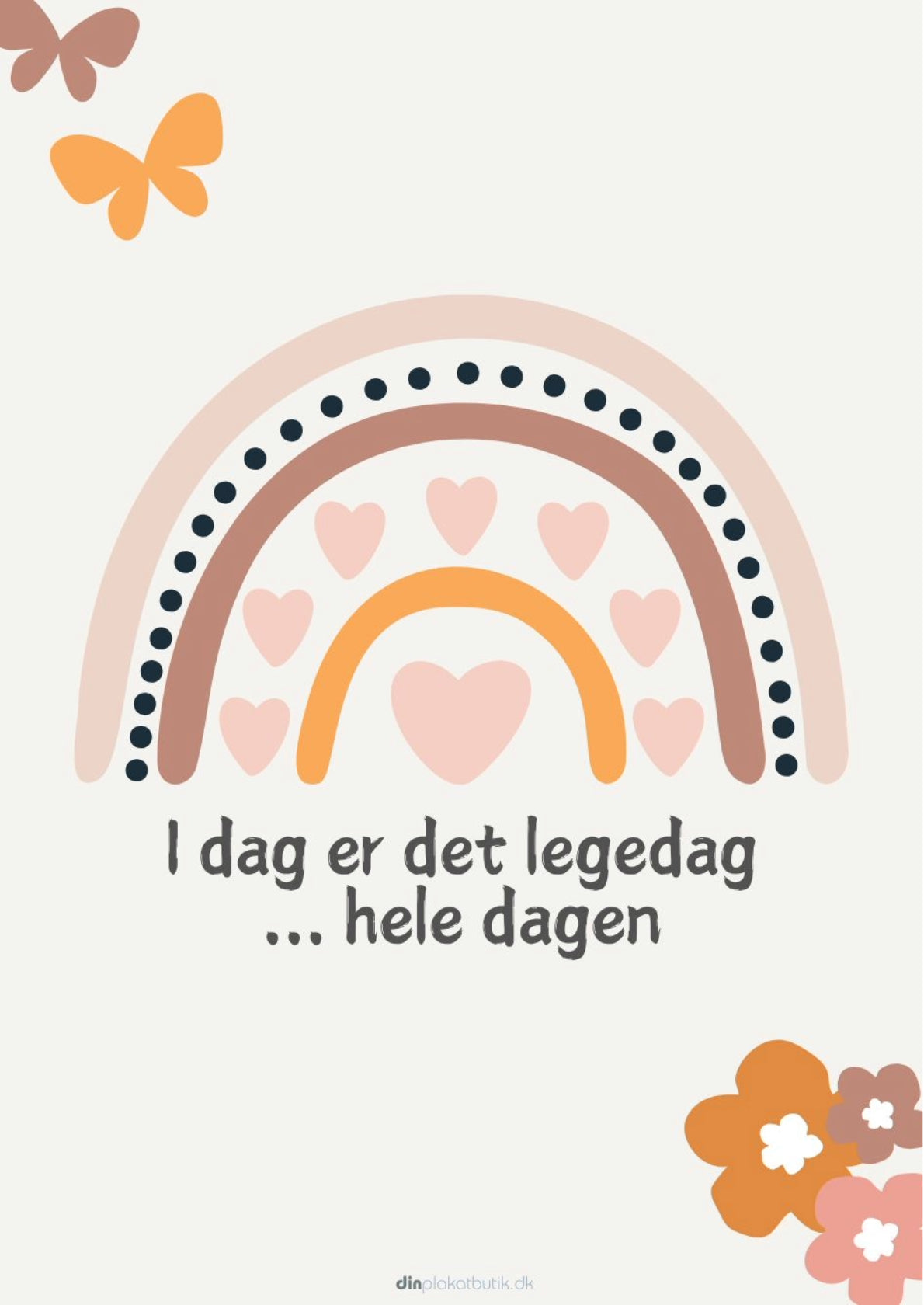 Legedag hele dagen - orange/brun