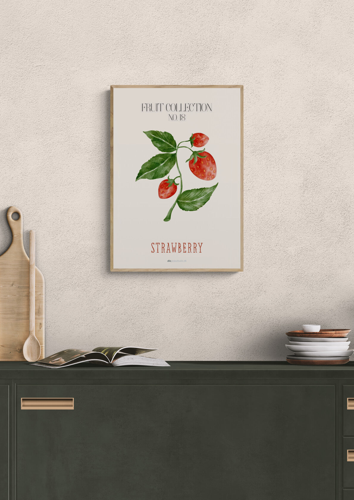 Frugtplakat - Jordbær