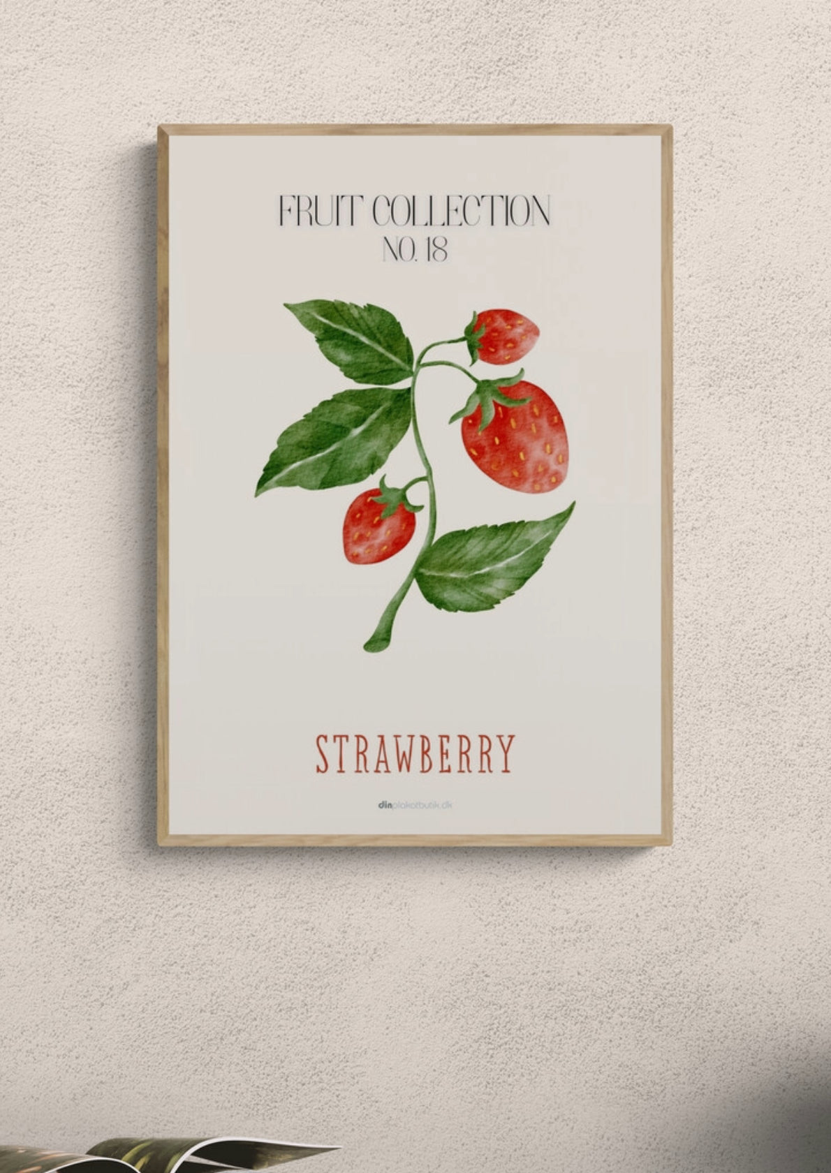 Frugtplakat - Jordbær