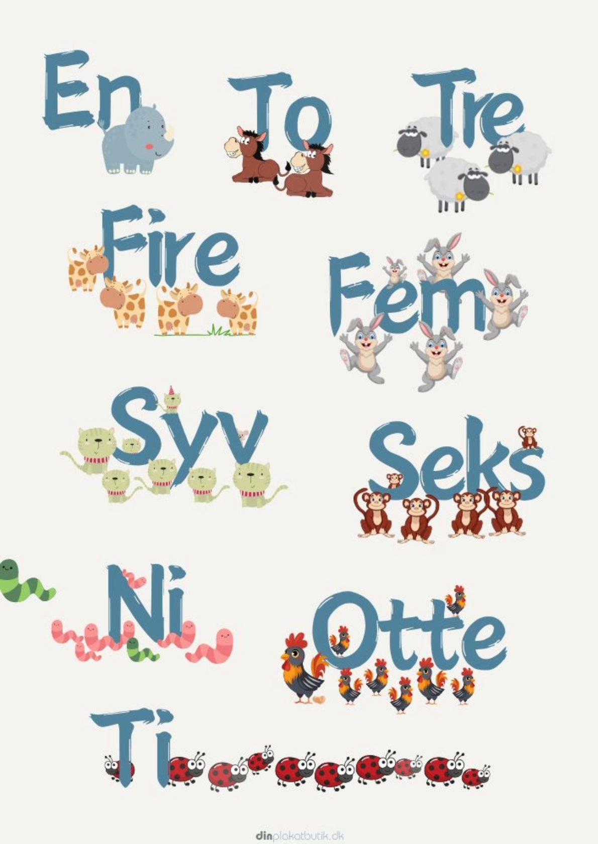 Tæl til 10 på dansk