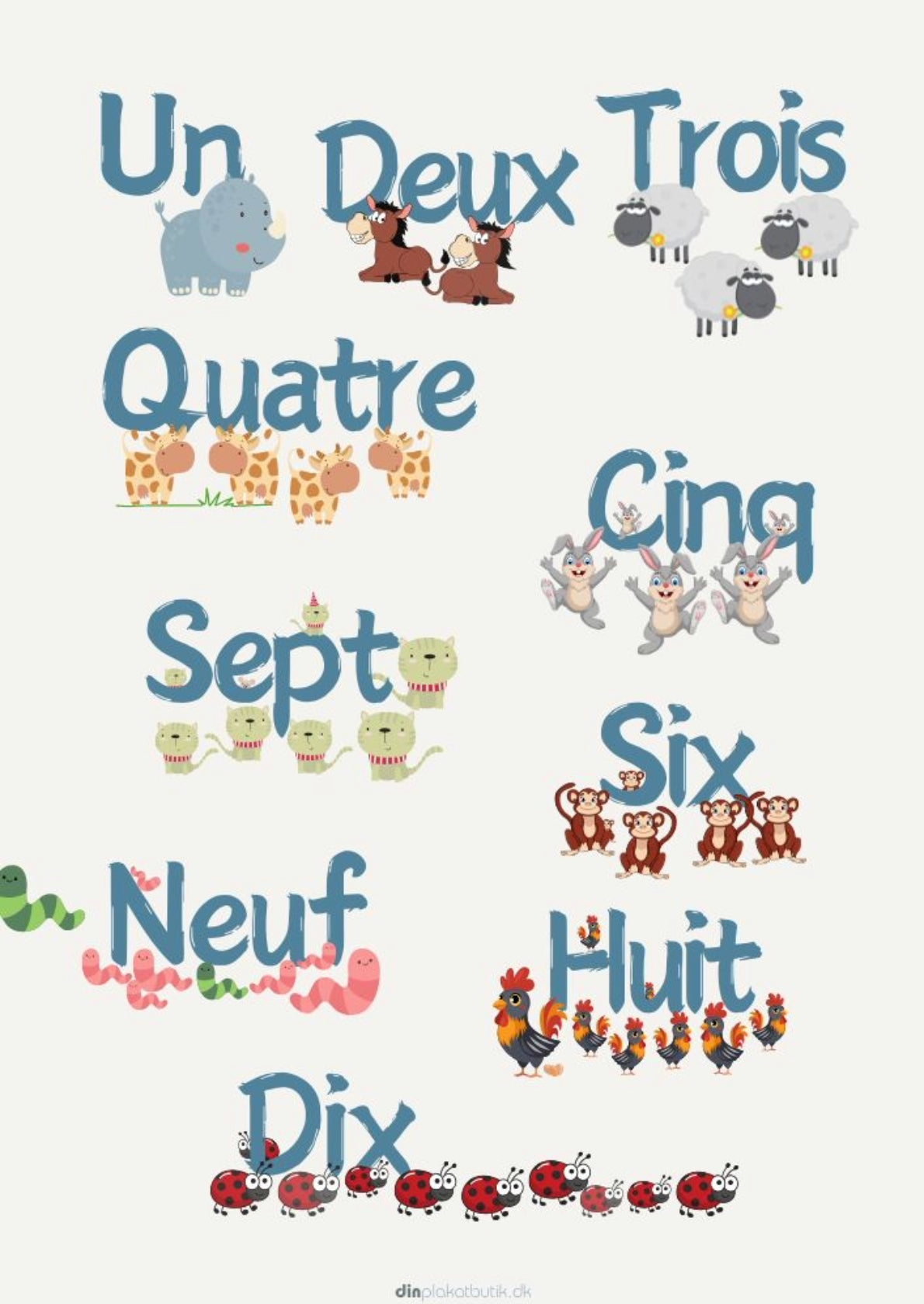 Tæl til 10 på fransk