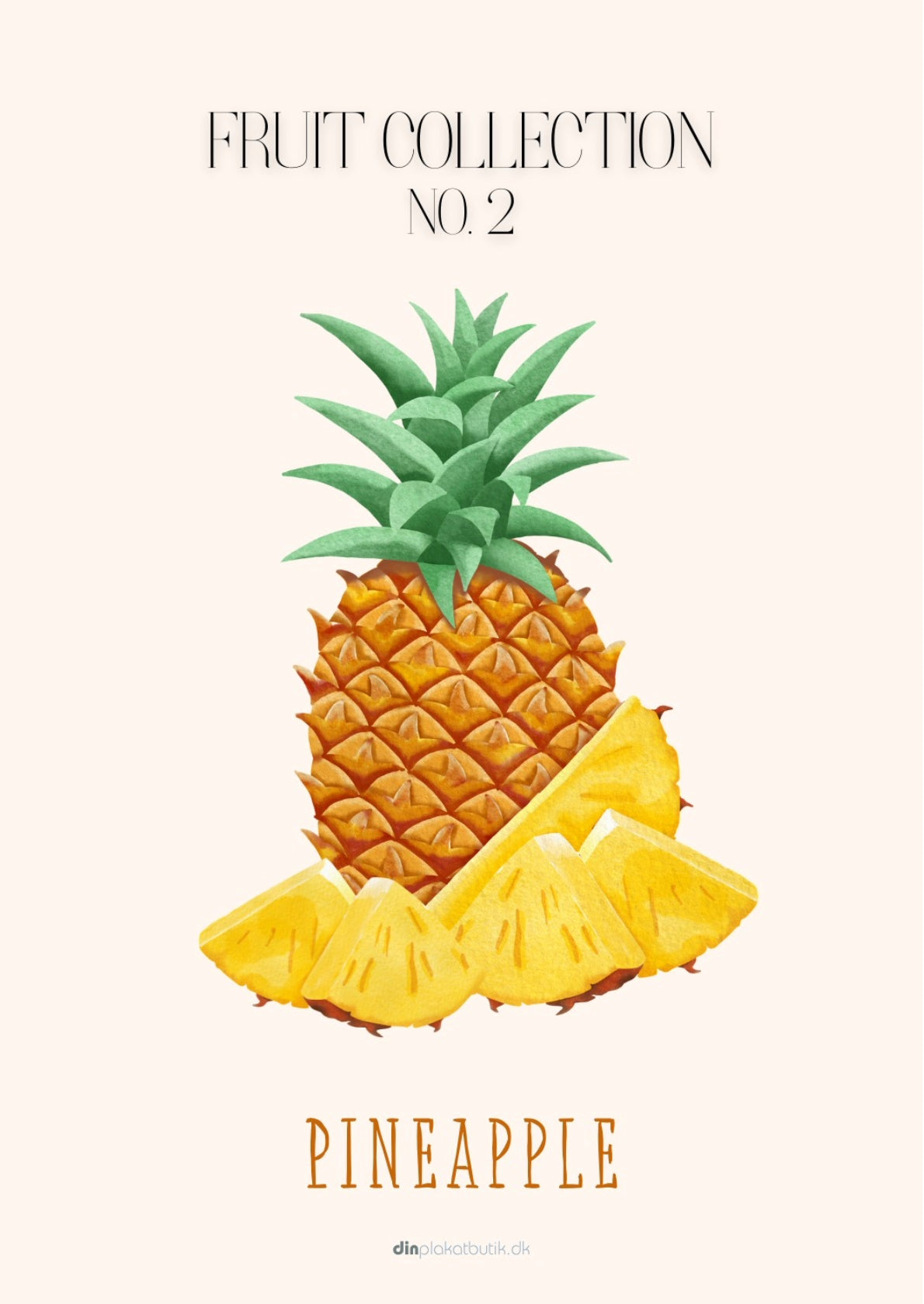 Frugtplakat - Ananas