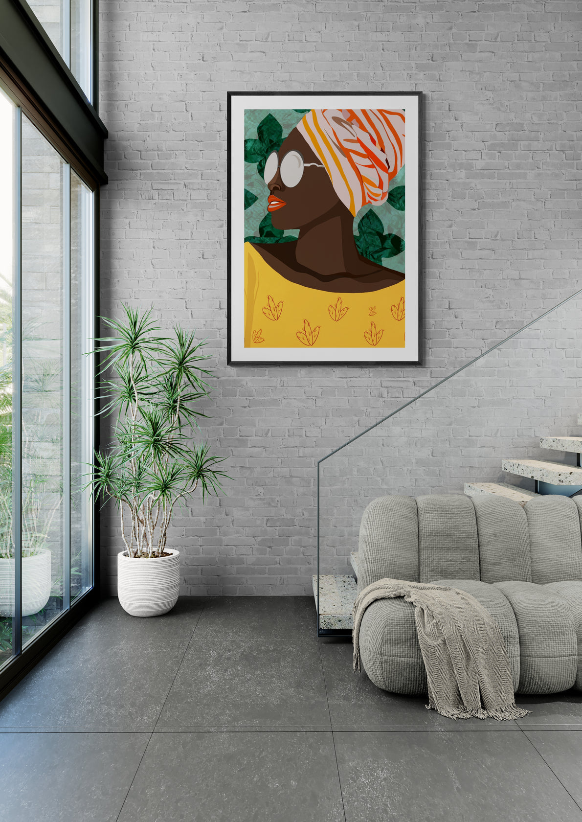 Plakater i orange nuancer