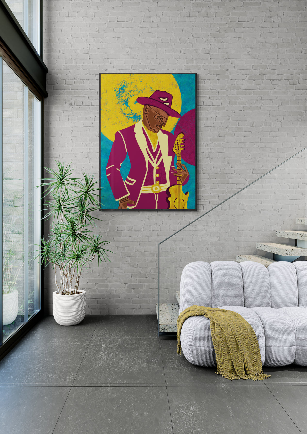 Plakater i gule nuancer