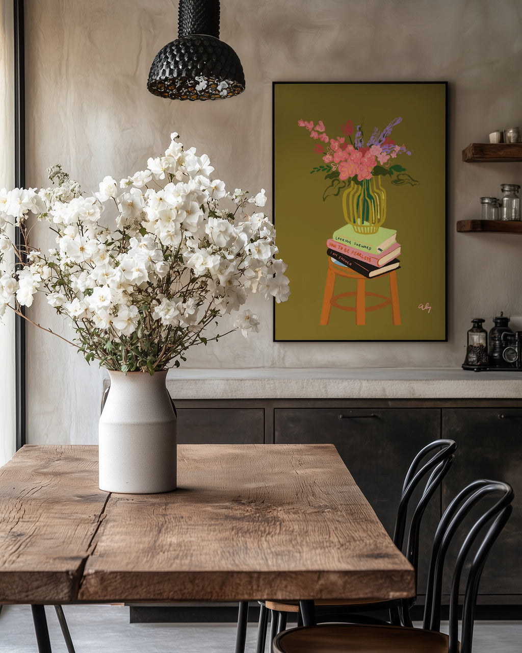 Blomster og bøger