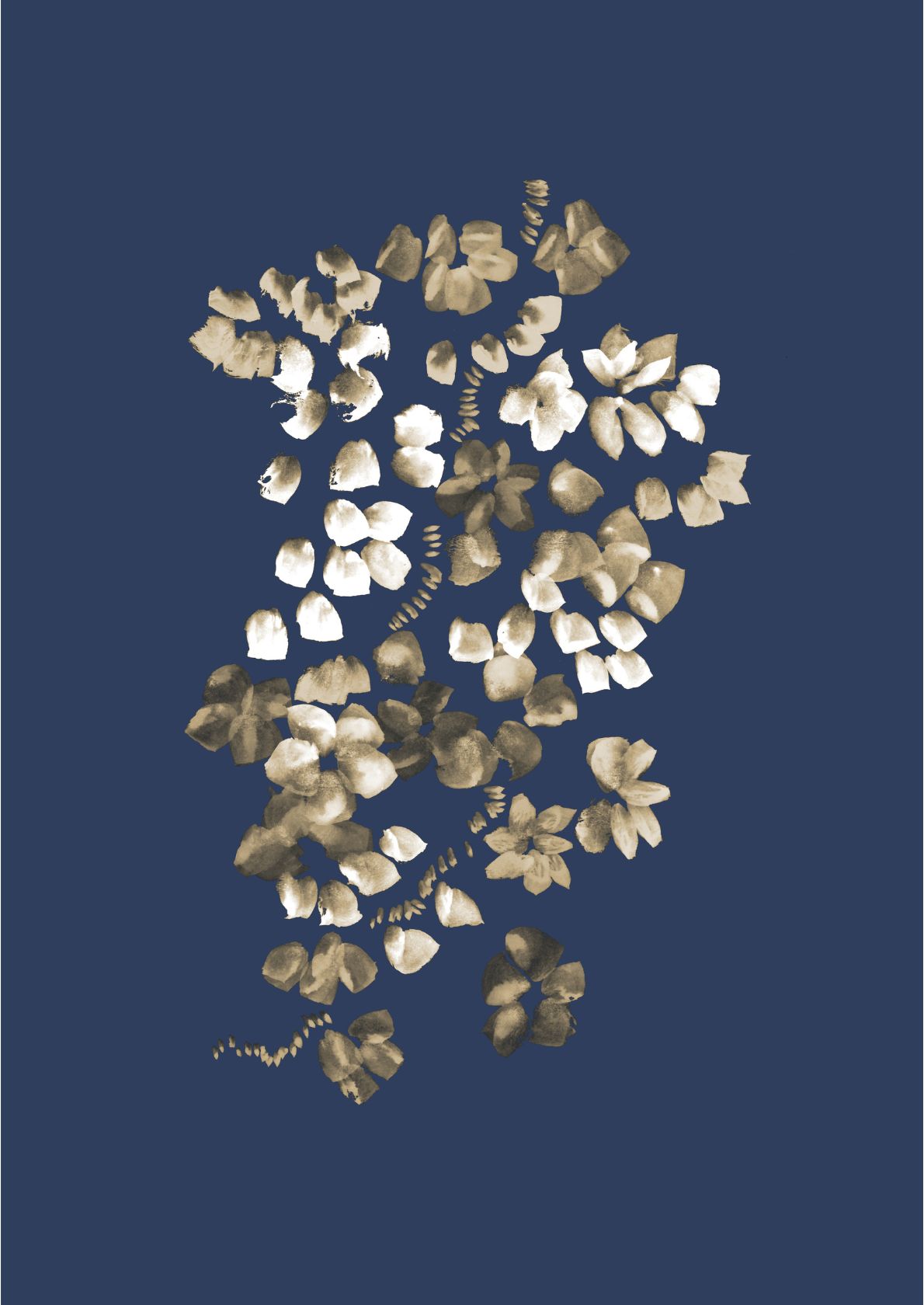 Gylden blomsterbuket