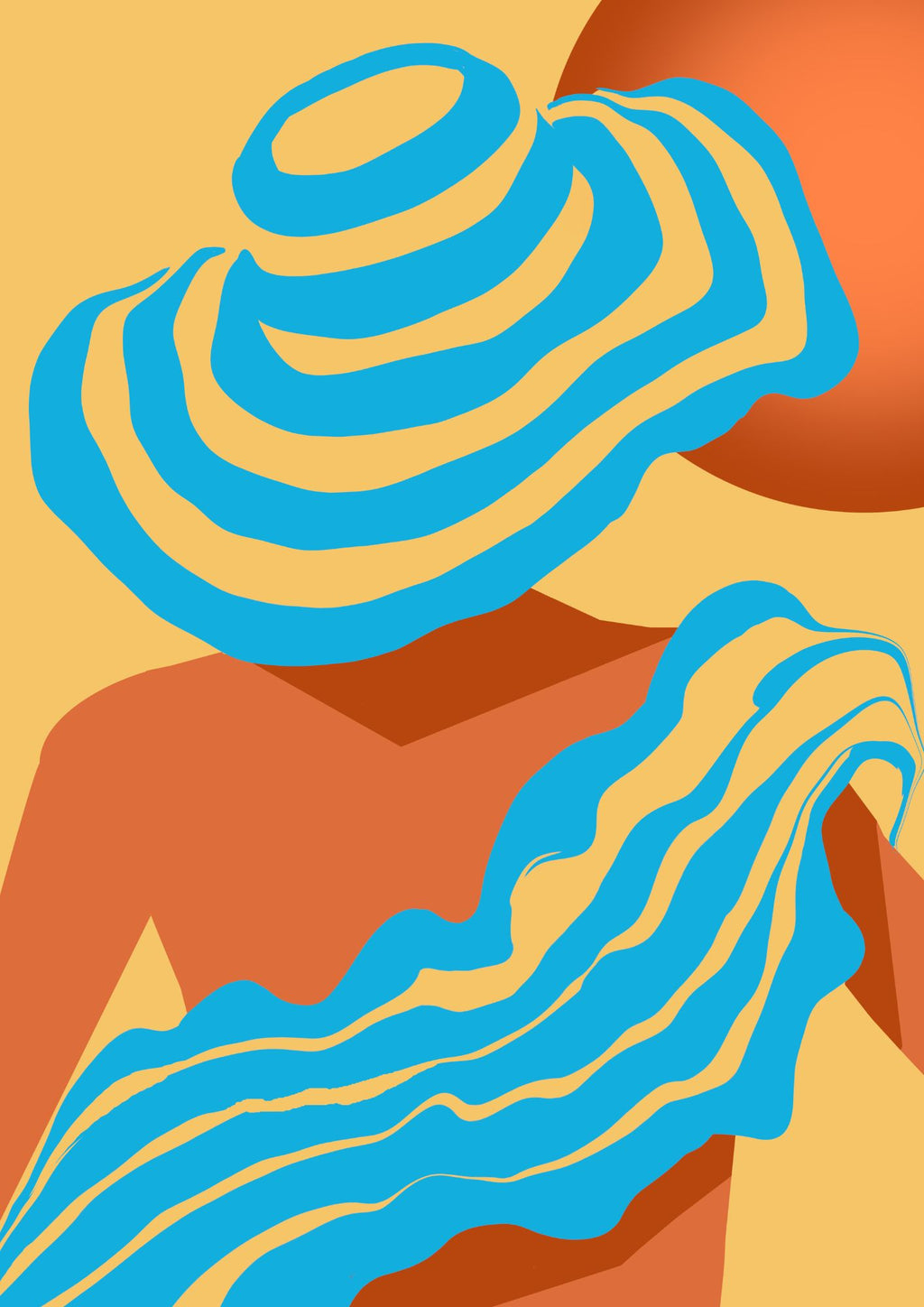 Sunlit Wavesstripe