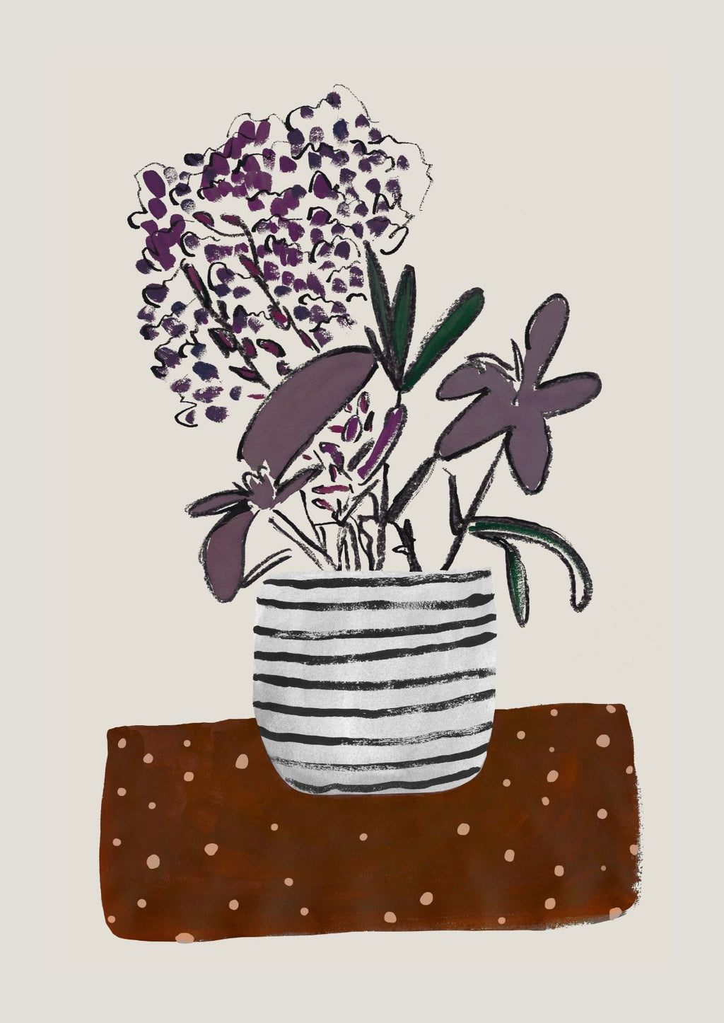 Lilla potteblomster