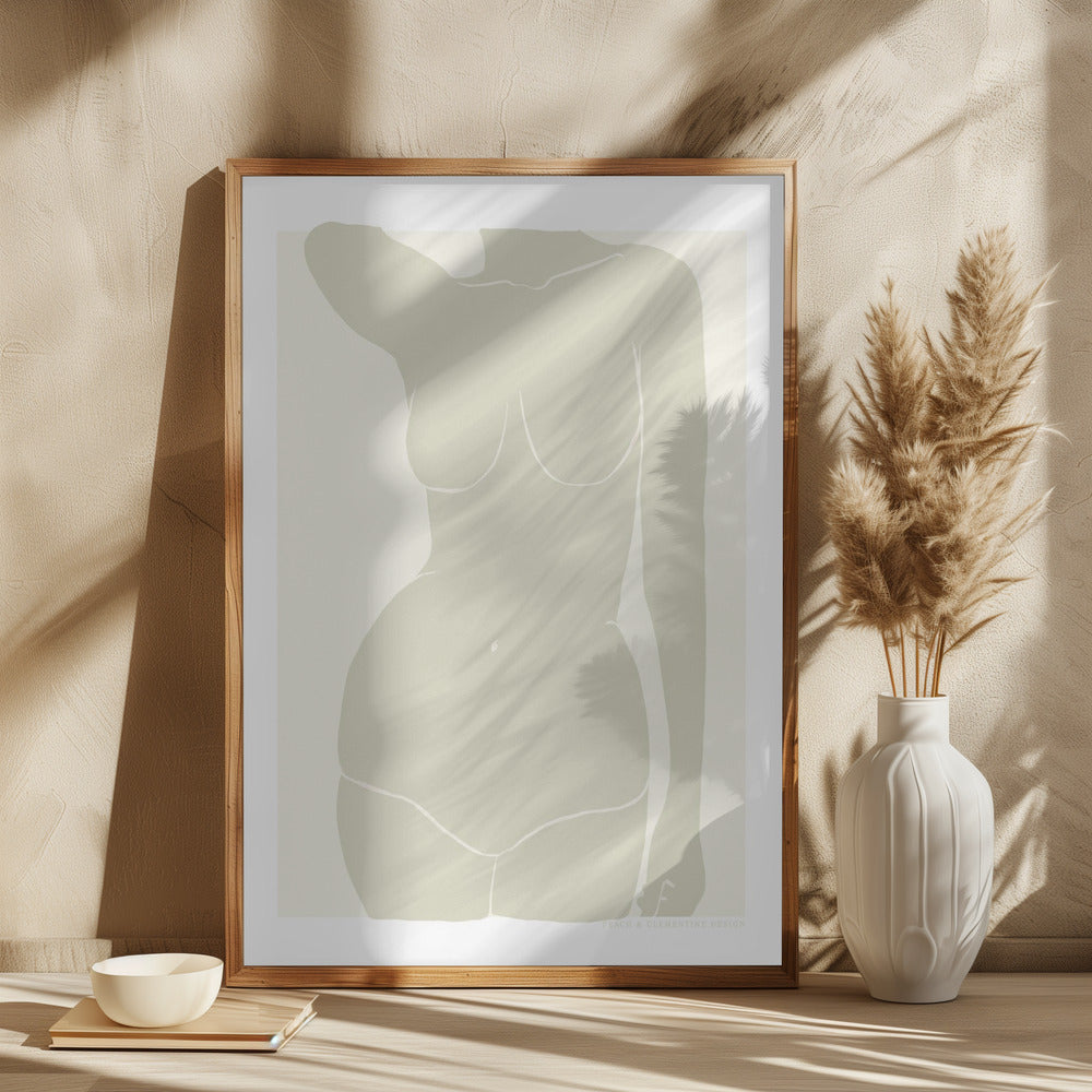 Beige Kvinde Silhuet