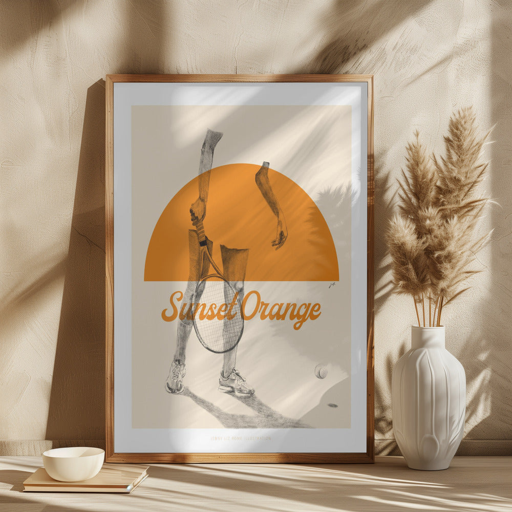 Orange Solnedgang