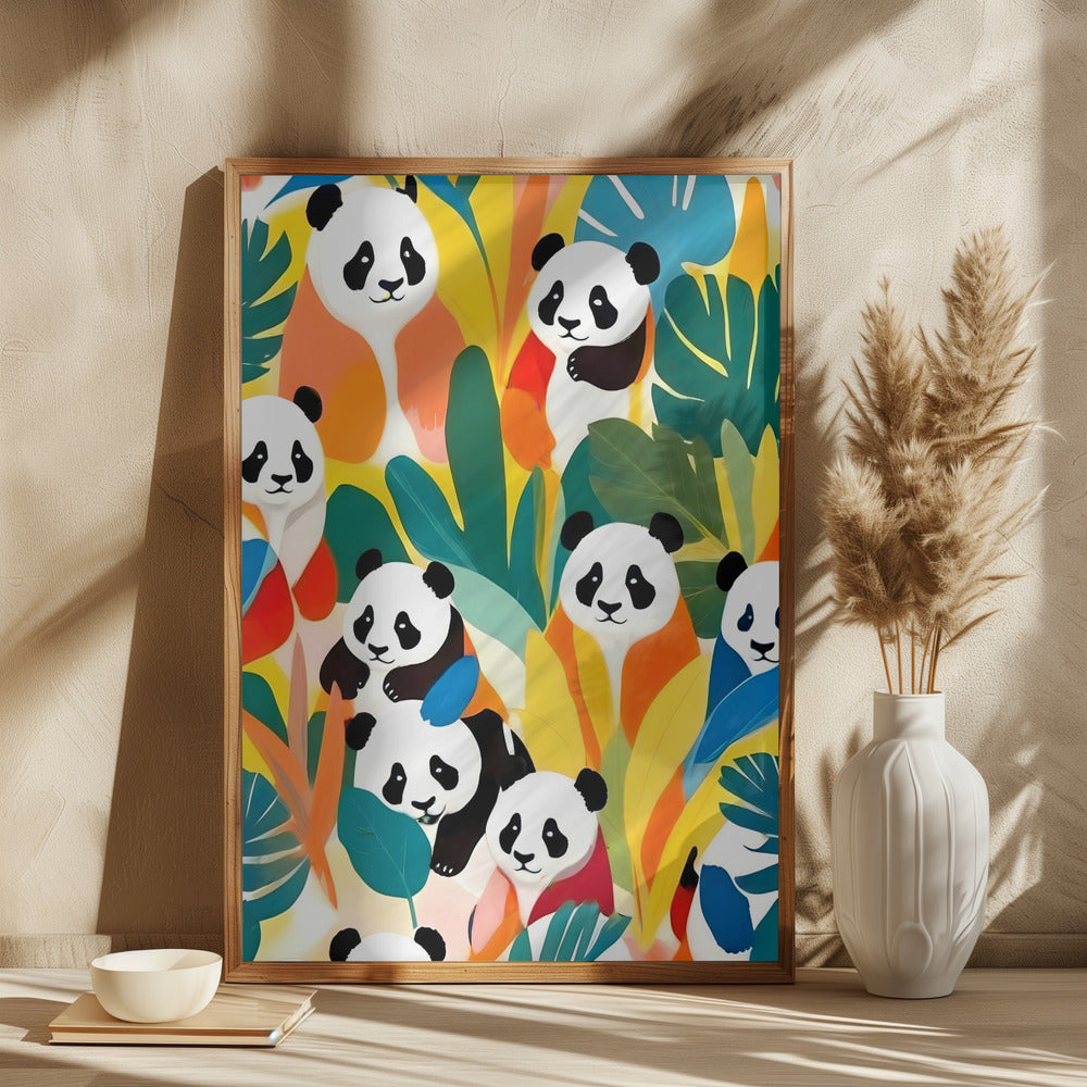 Pandaer i jungle