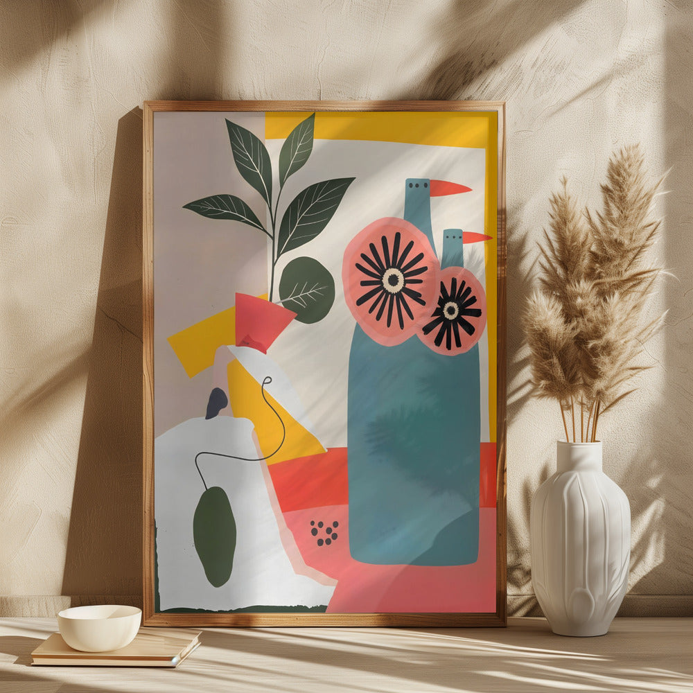 Flasker med blomster