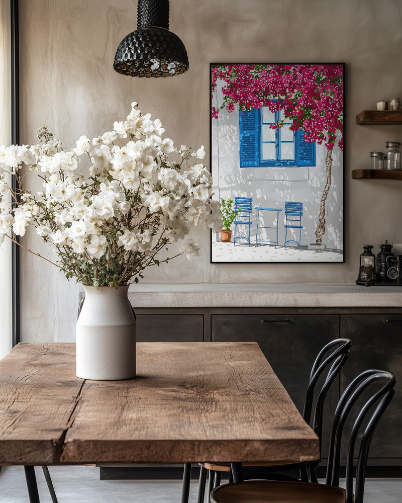 Blomstrende terrasse