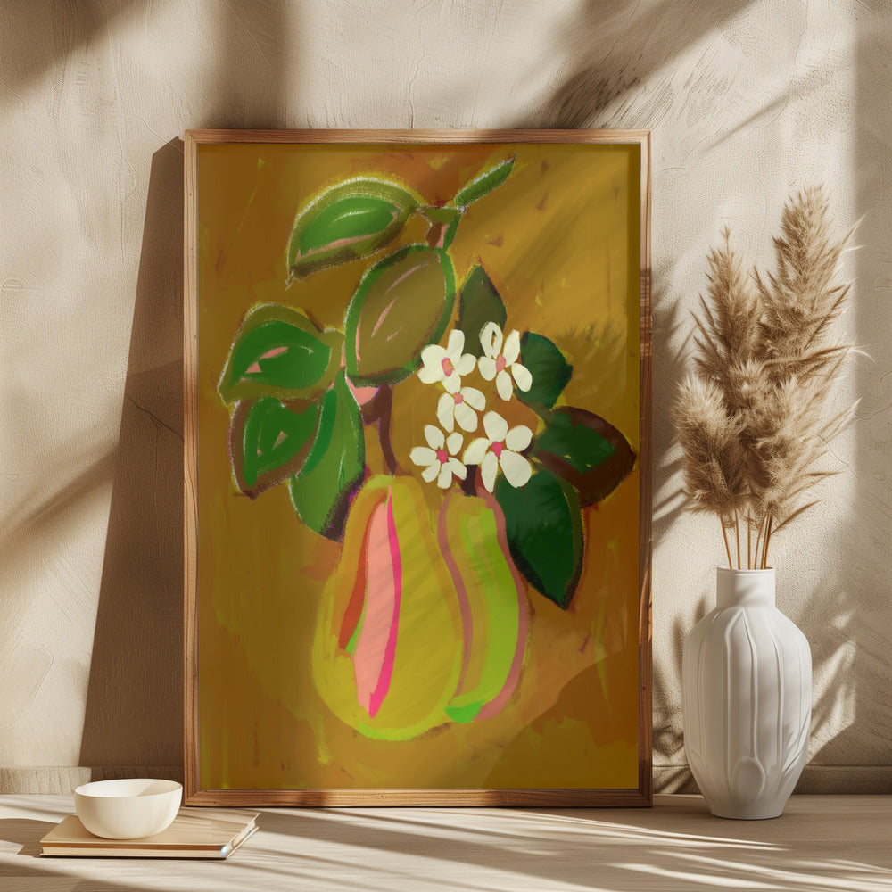 Pærer med Blomster