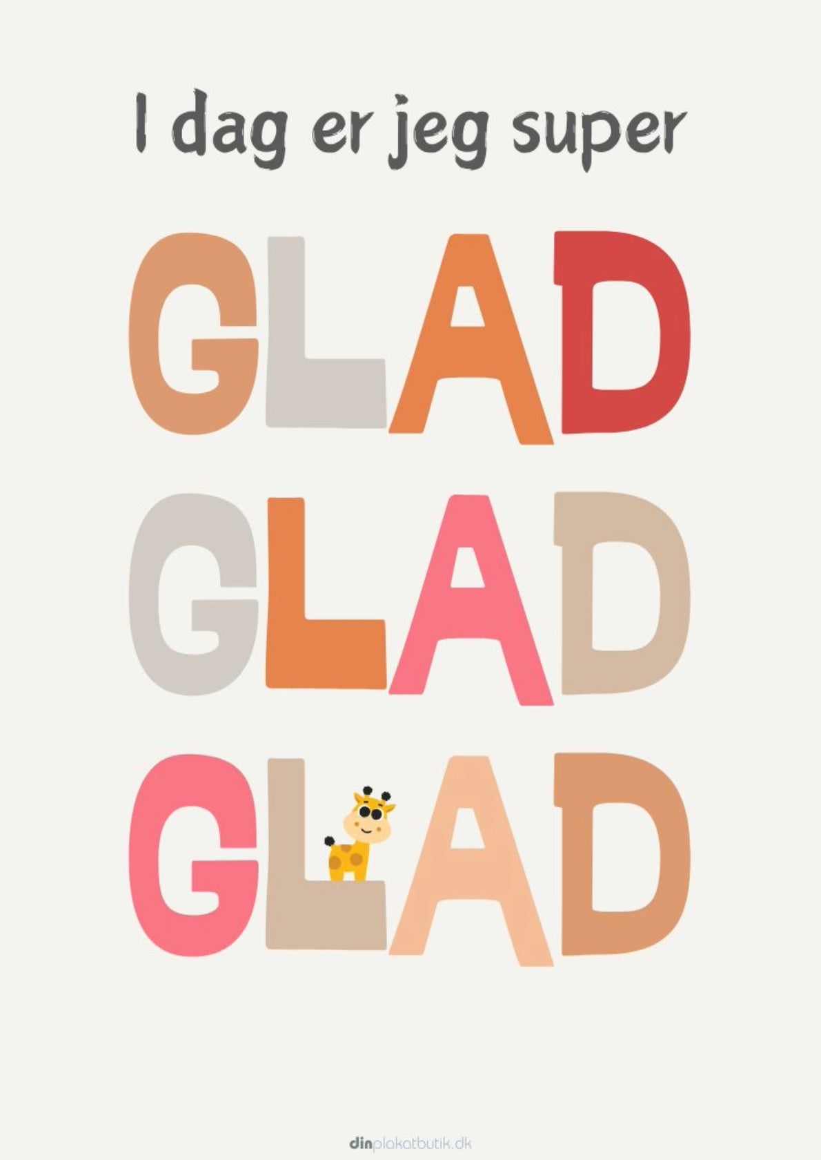 Super Glad Dag Plakat