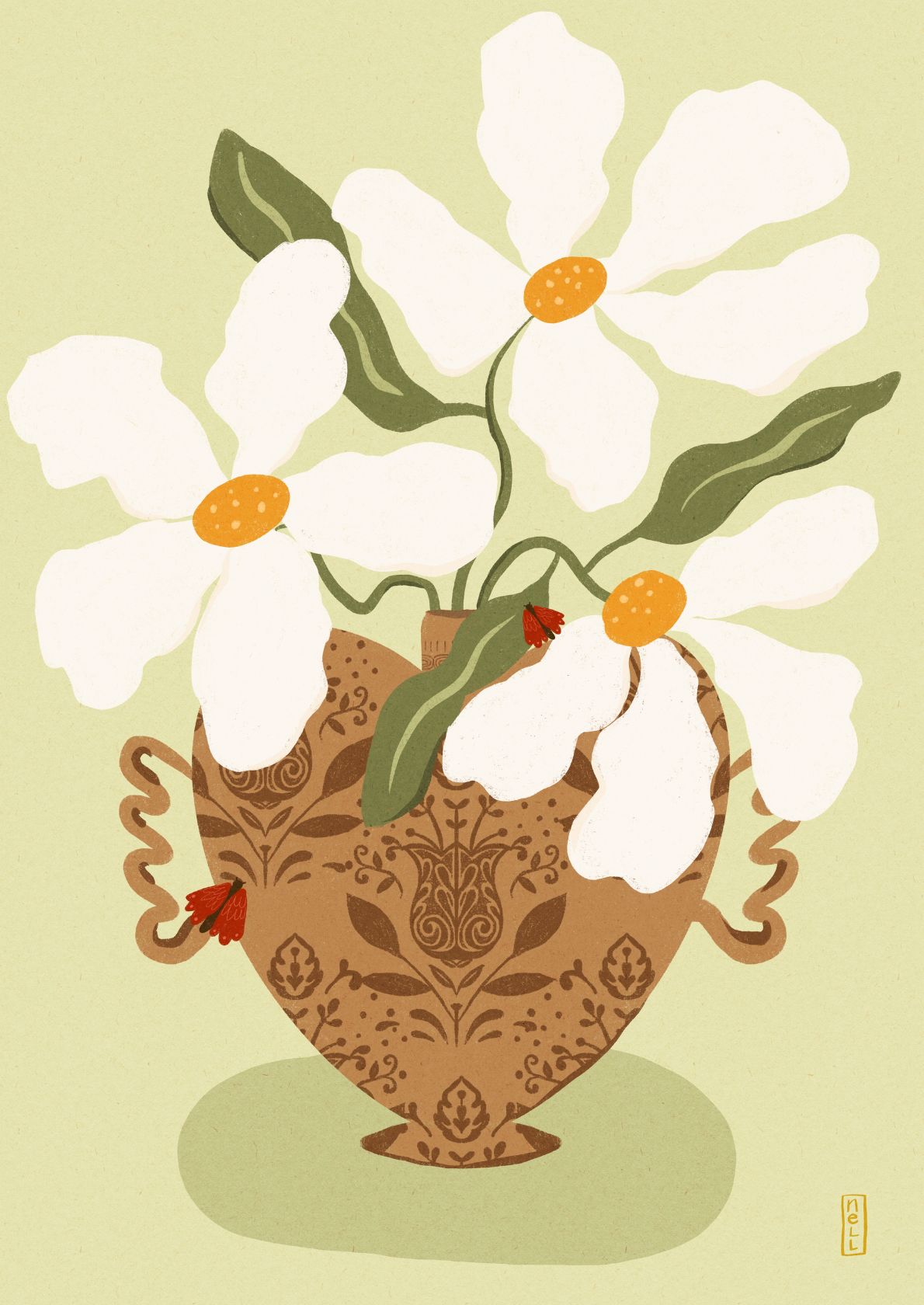 Finurlig blomsterhjerte