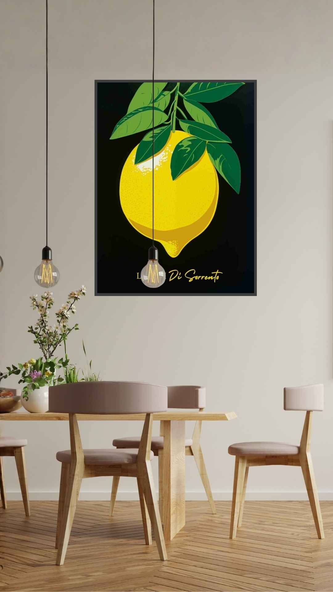 Citrusfrugt med blade