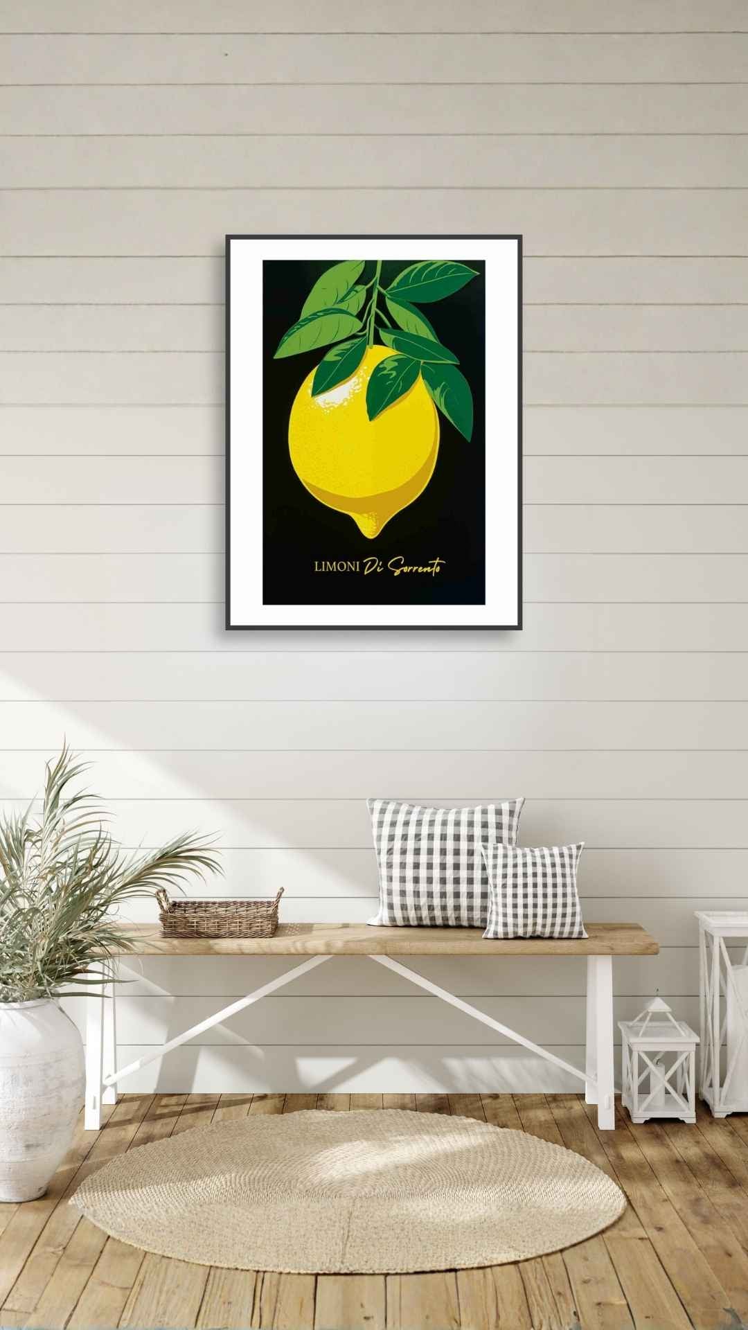 Citrusfrugt med blade