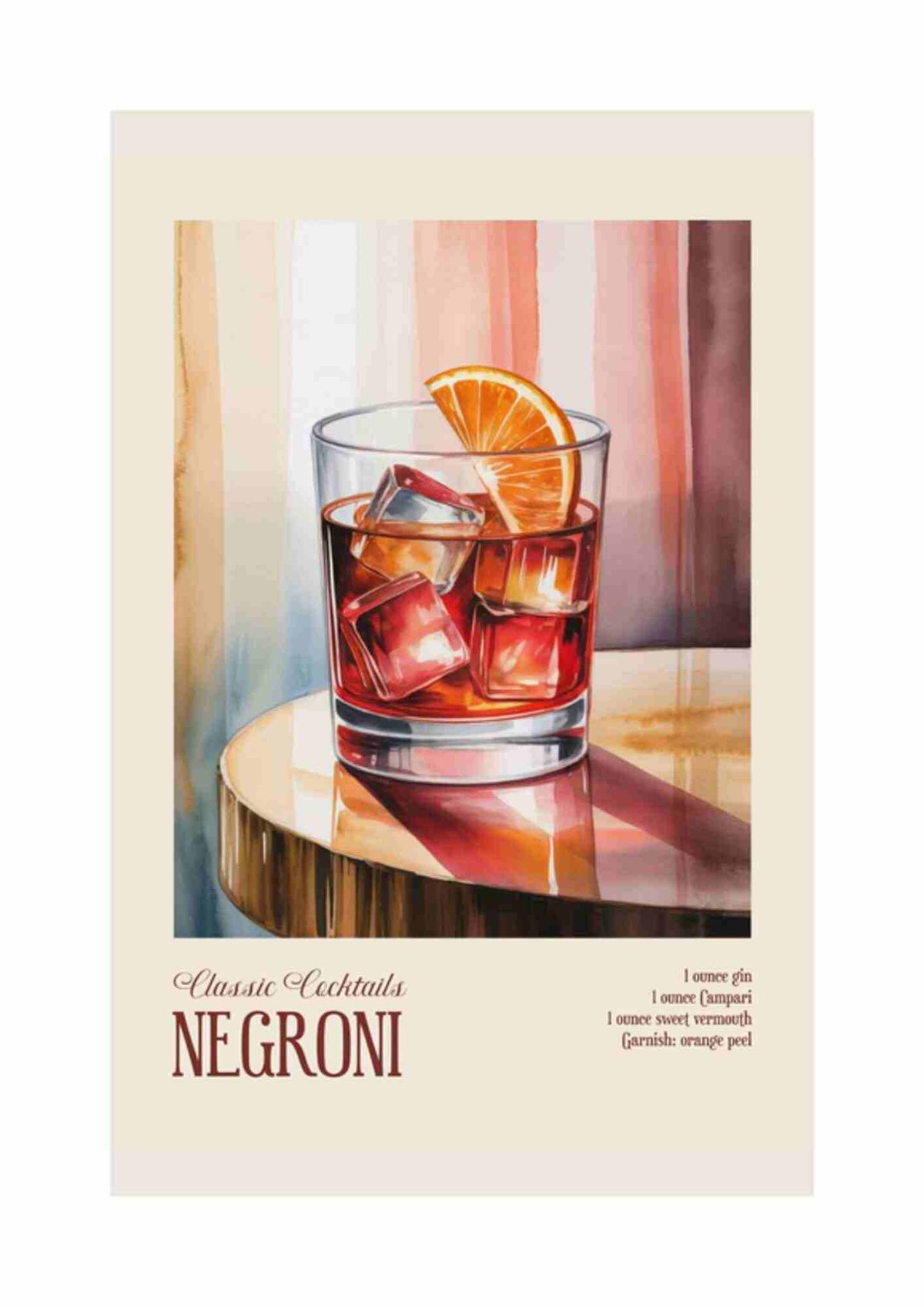 Negroni cocktail