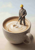 Menneskelig kaffeblander