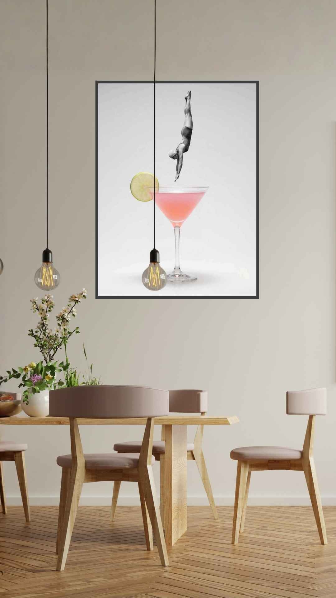 Dykker i cocktail