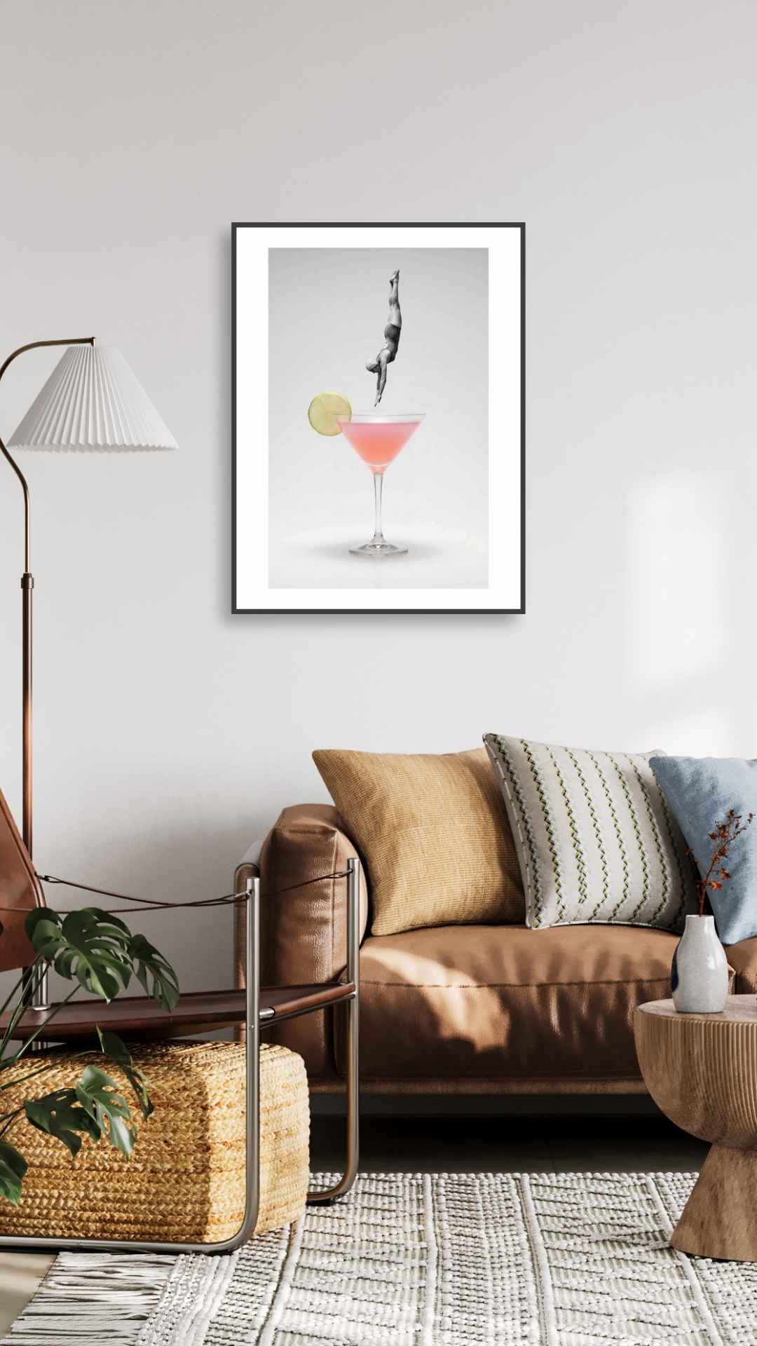 Dykker i cocktail