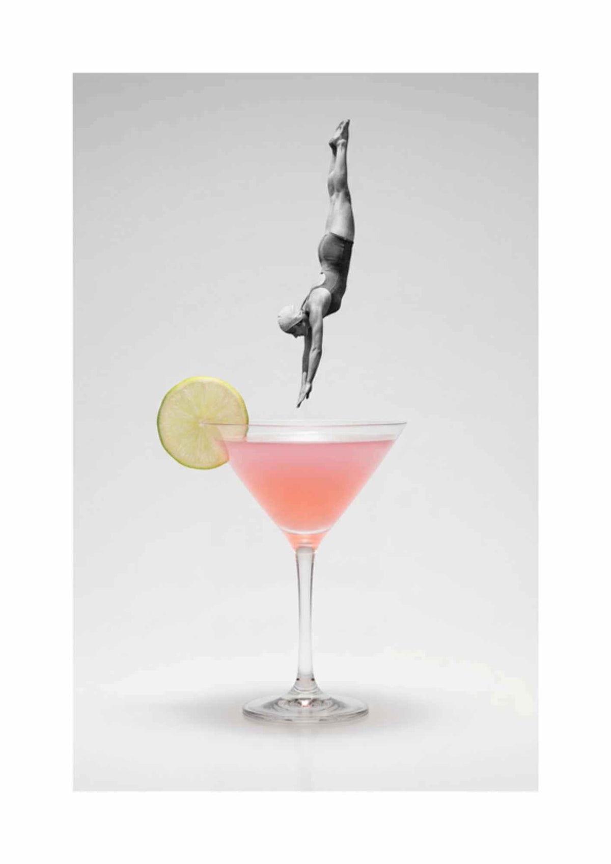 Dykker i cocktail