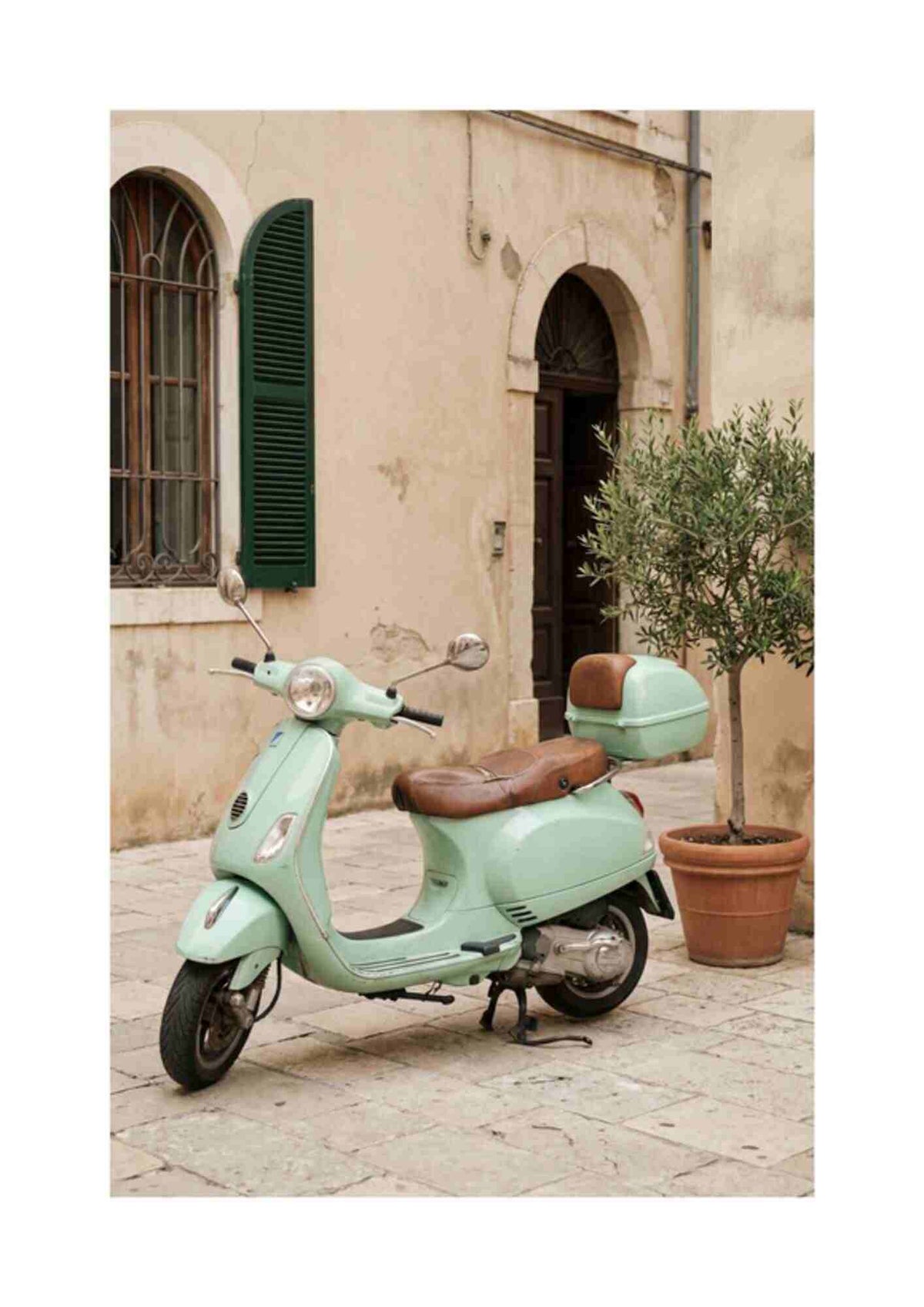 Mintgrøn scooter