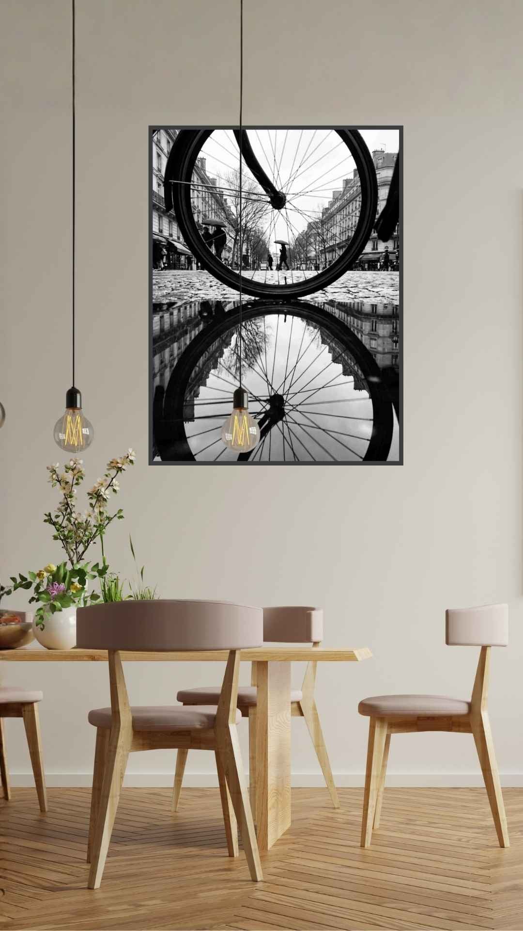 Cykelhjul og refleksion