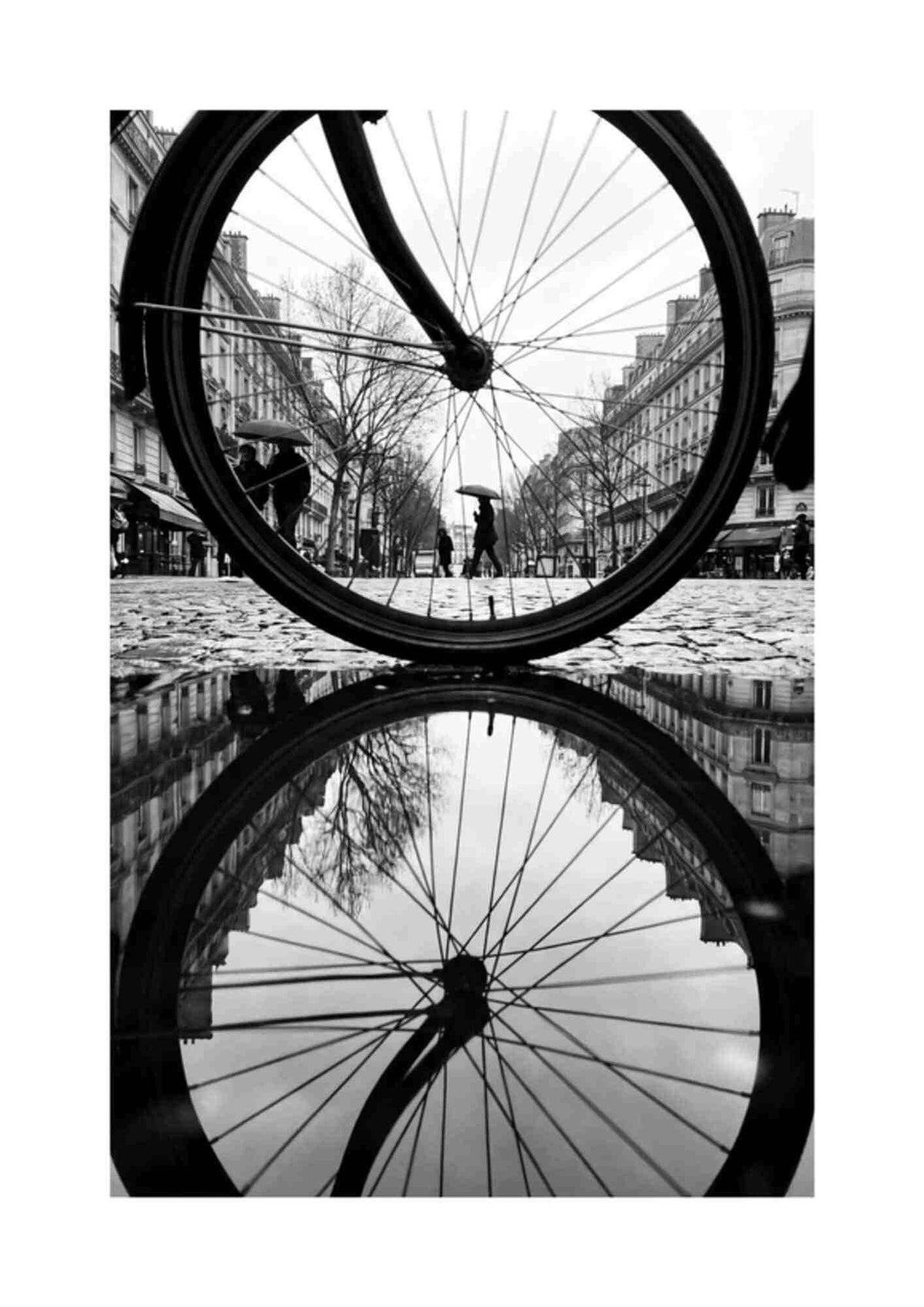 Cykelhjul og refleksion