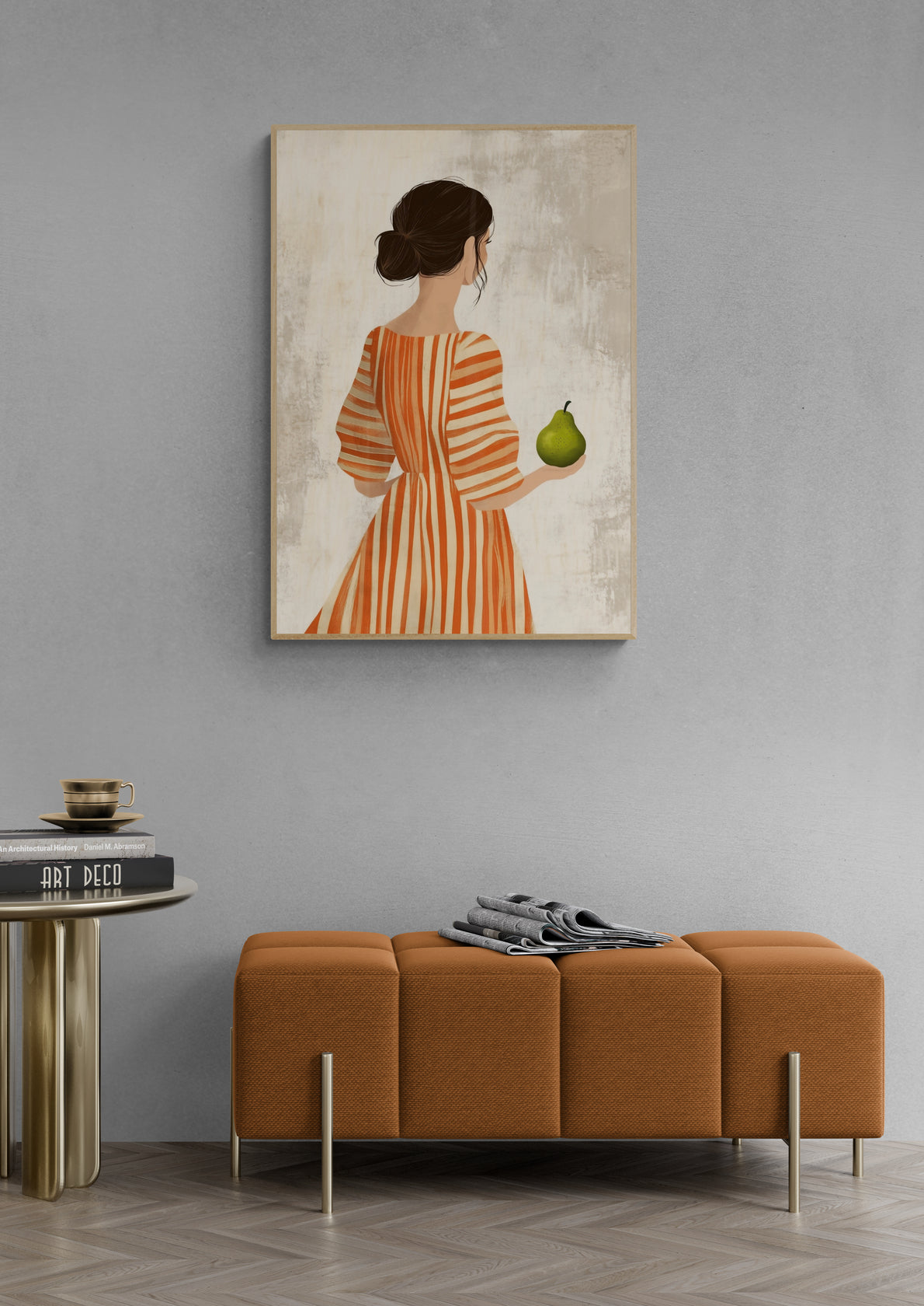 Woman in orange