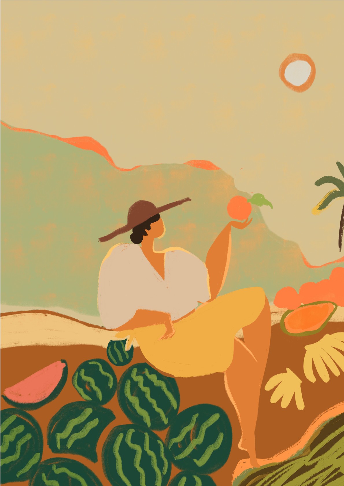 Sunny Harvest Scene