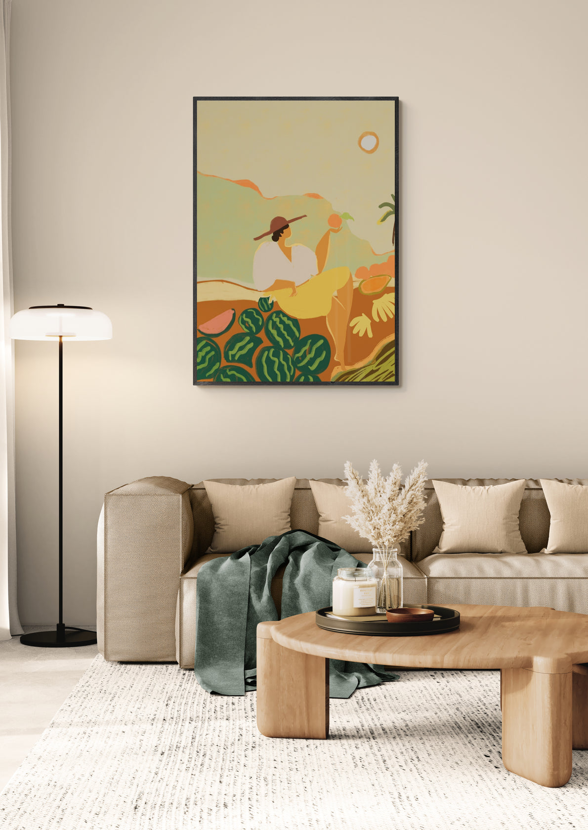 Sunny Harvest Scene