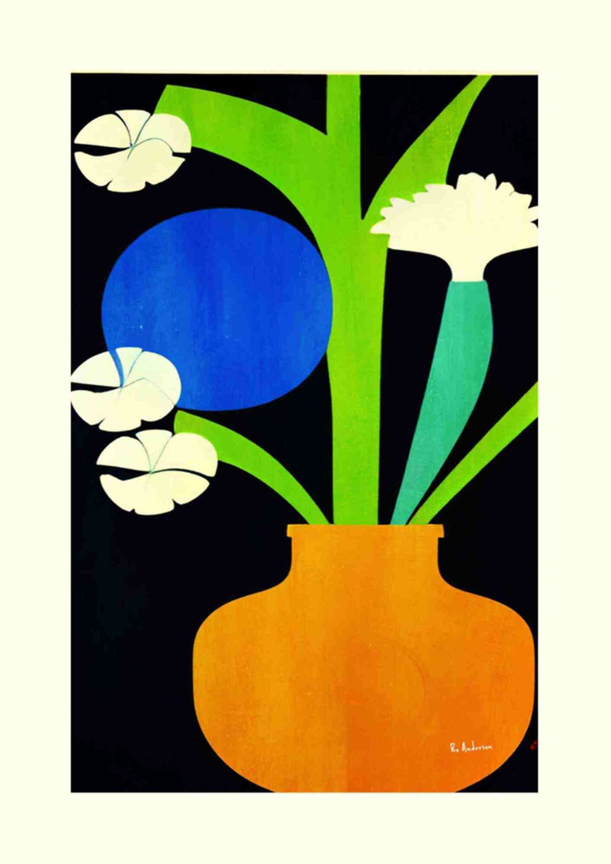 Hvide blomster i vase