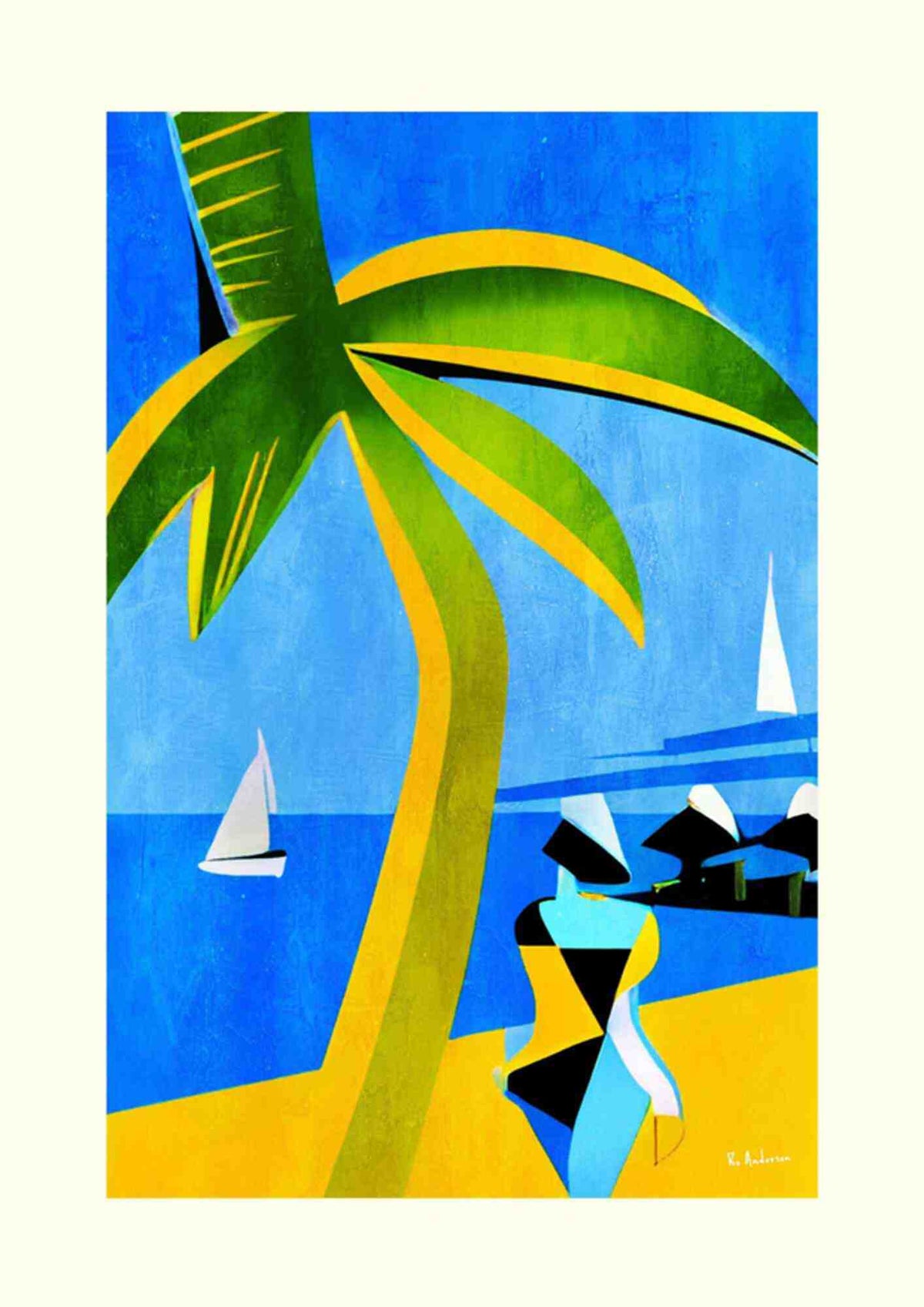 Stranden på Tahiti