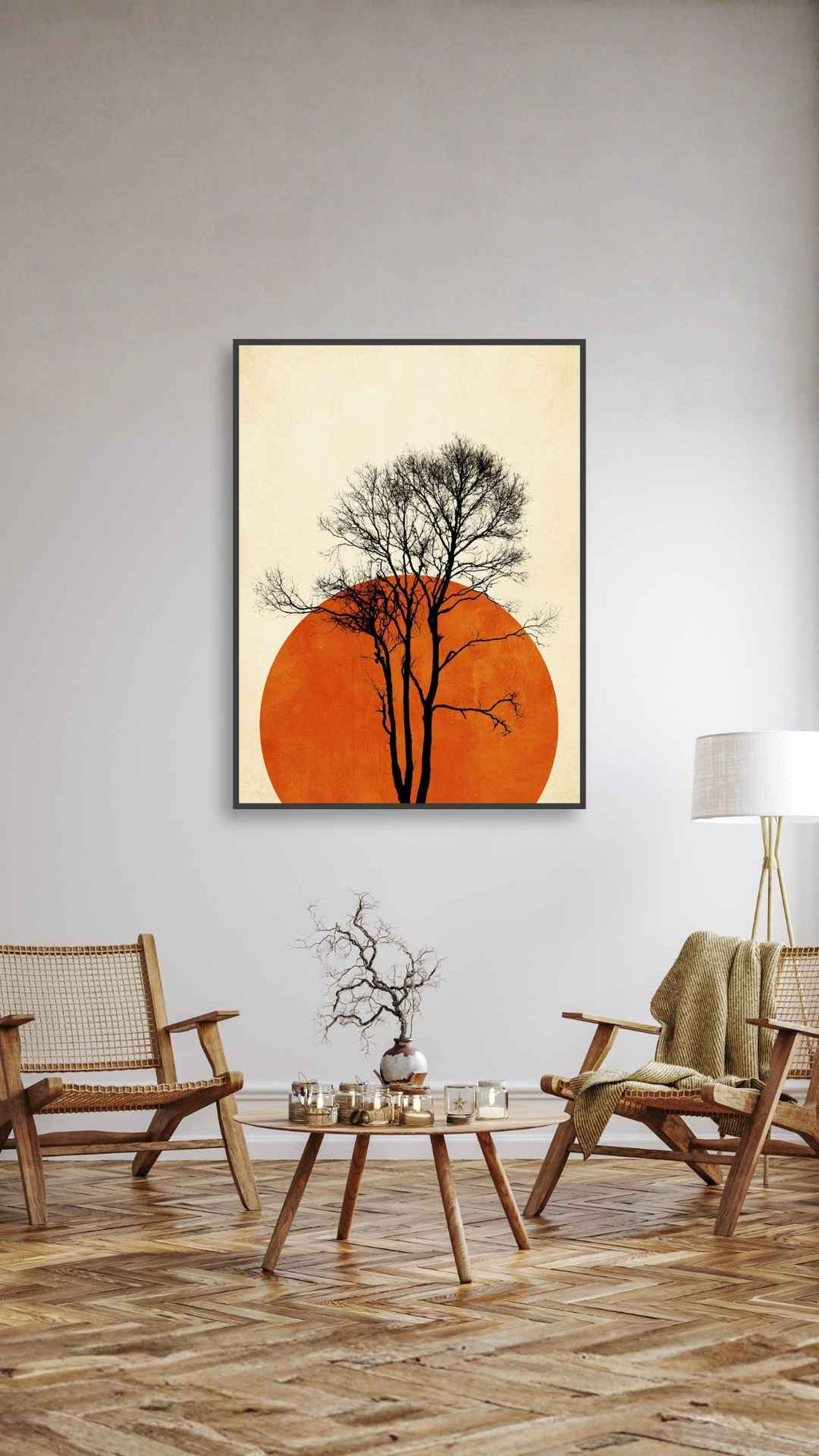 Træ ved solnedgang