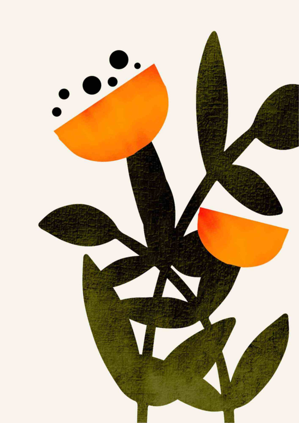 Blomster med blade