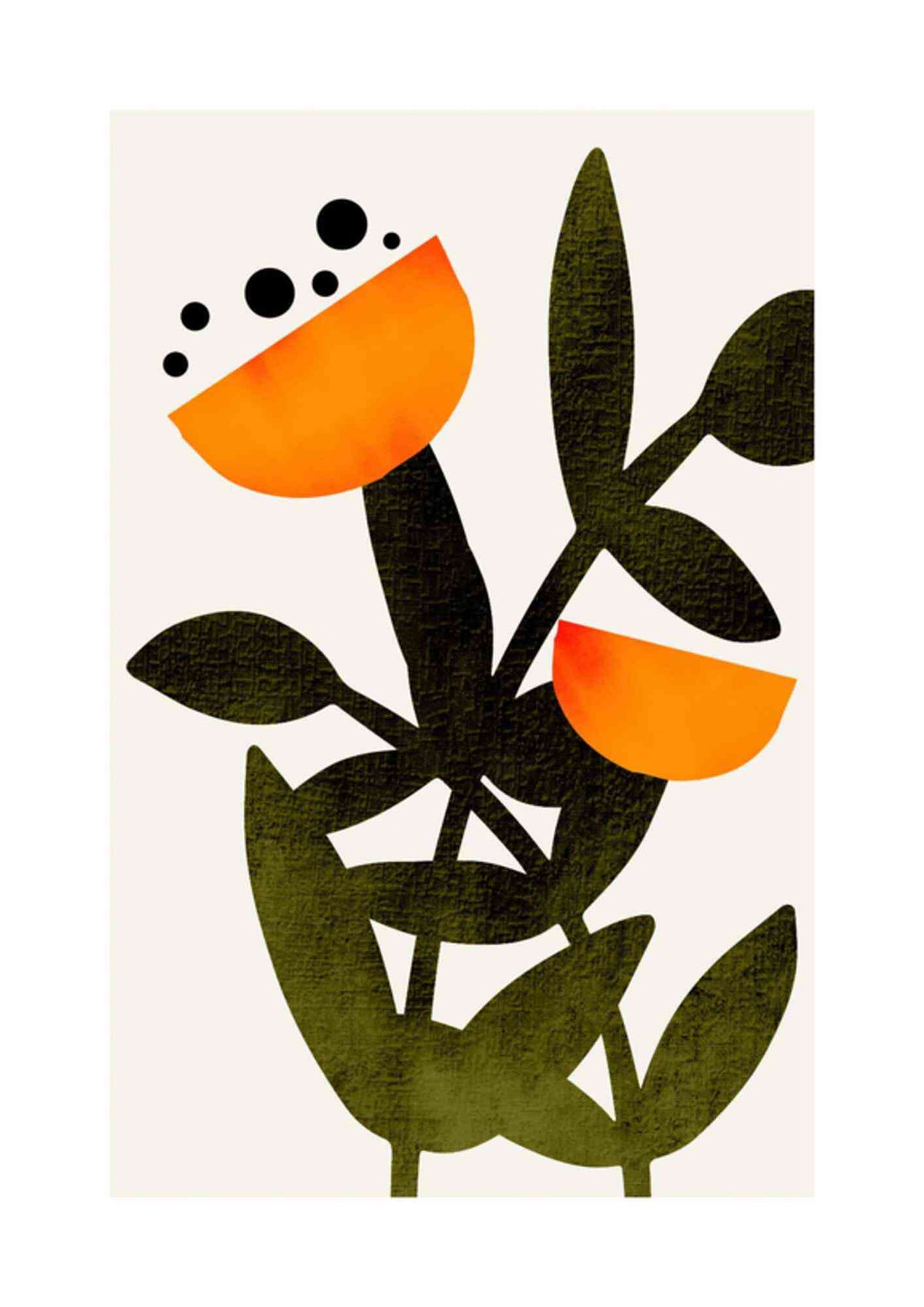 Blomster med blade