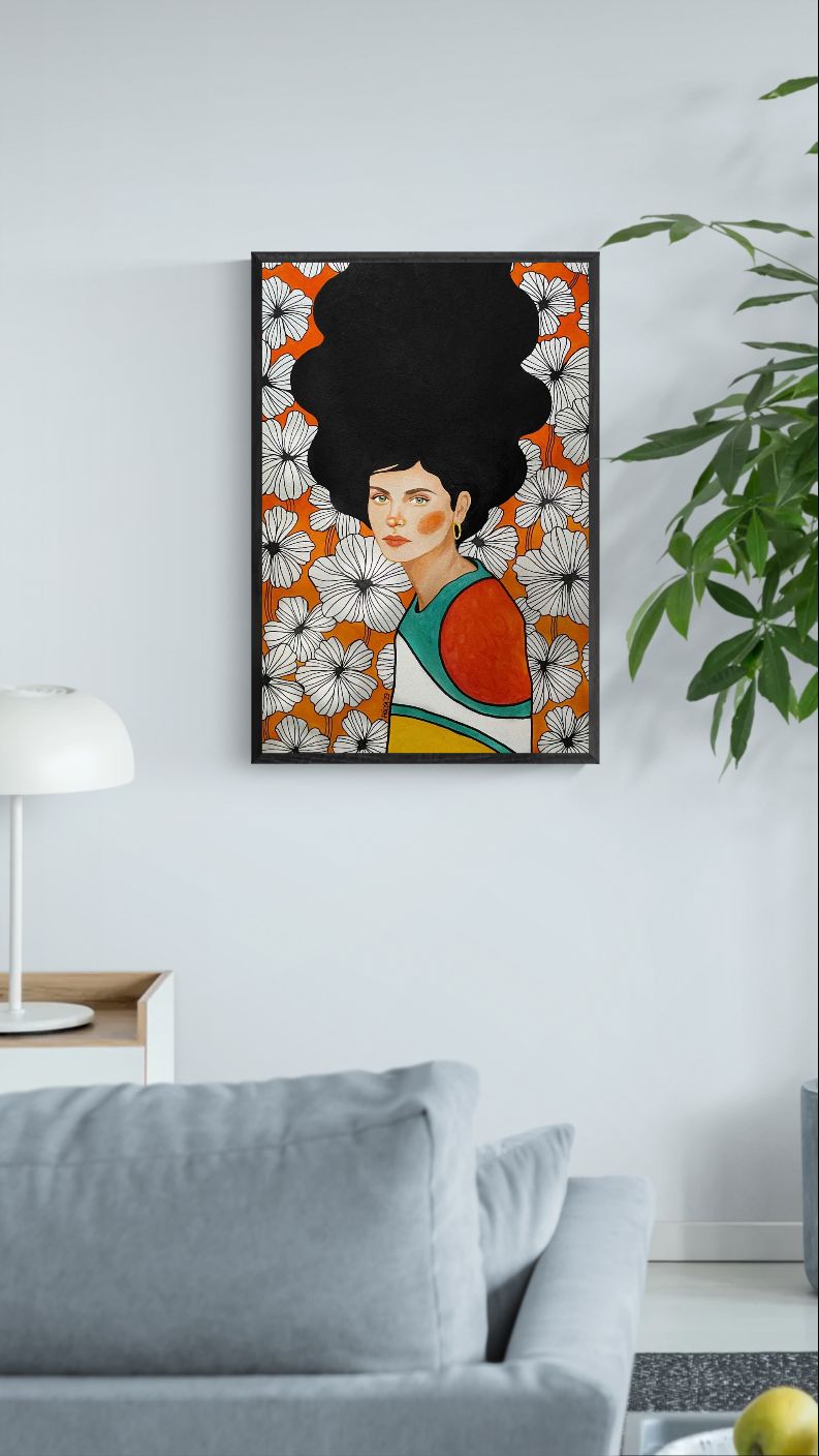 Kvinde og Blomstereng