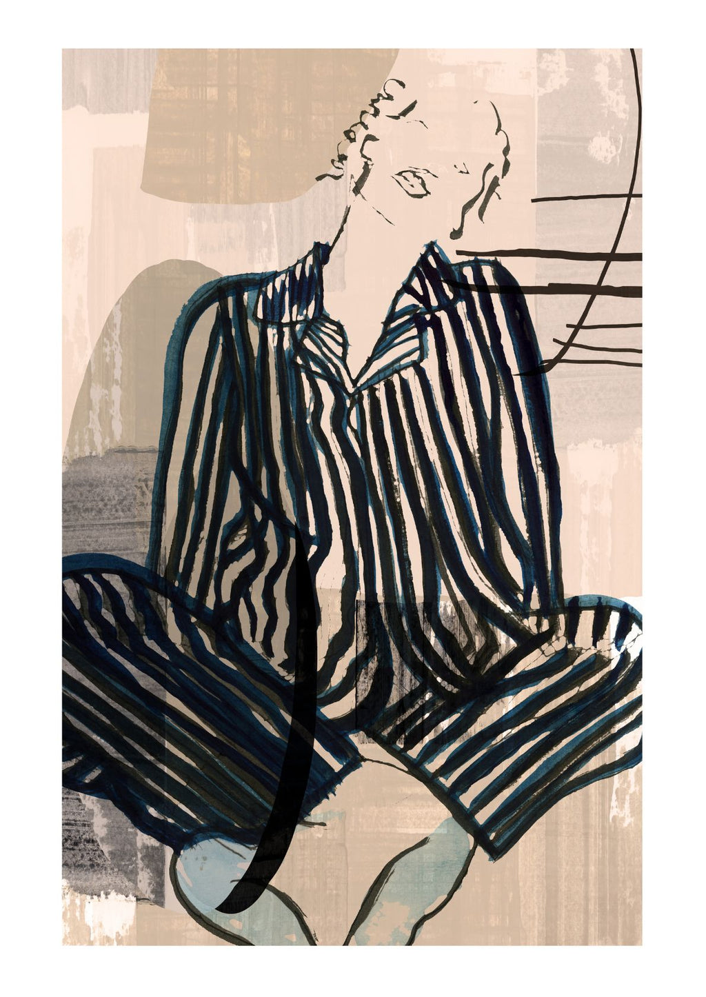Indigo striber