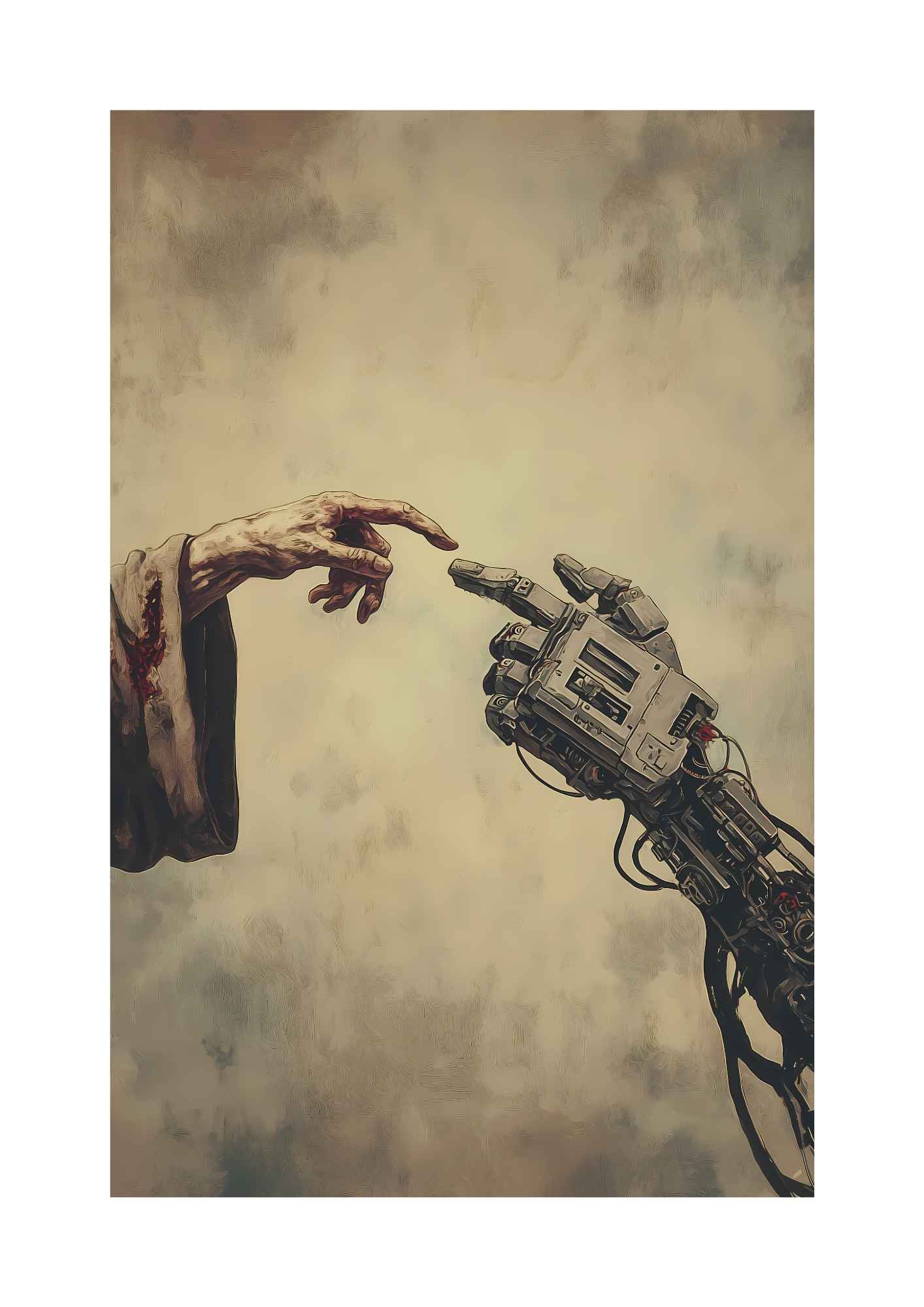 Robotarm og hånd