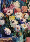 Hvide og røde Blomster