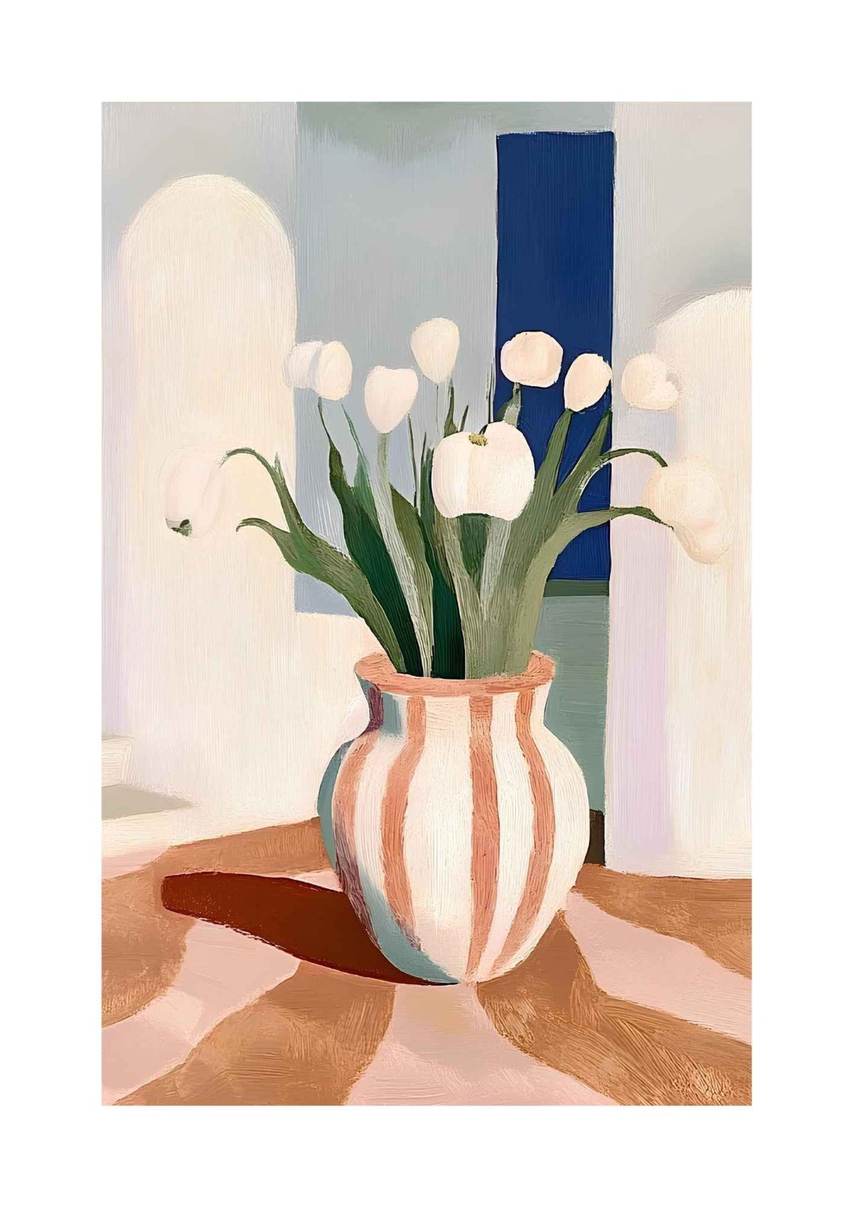 Vase med tulipaner