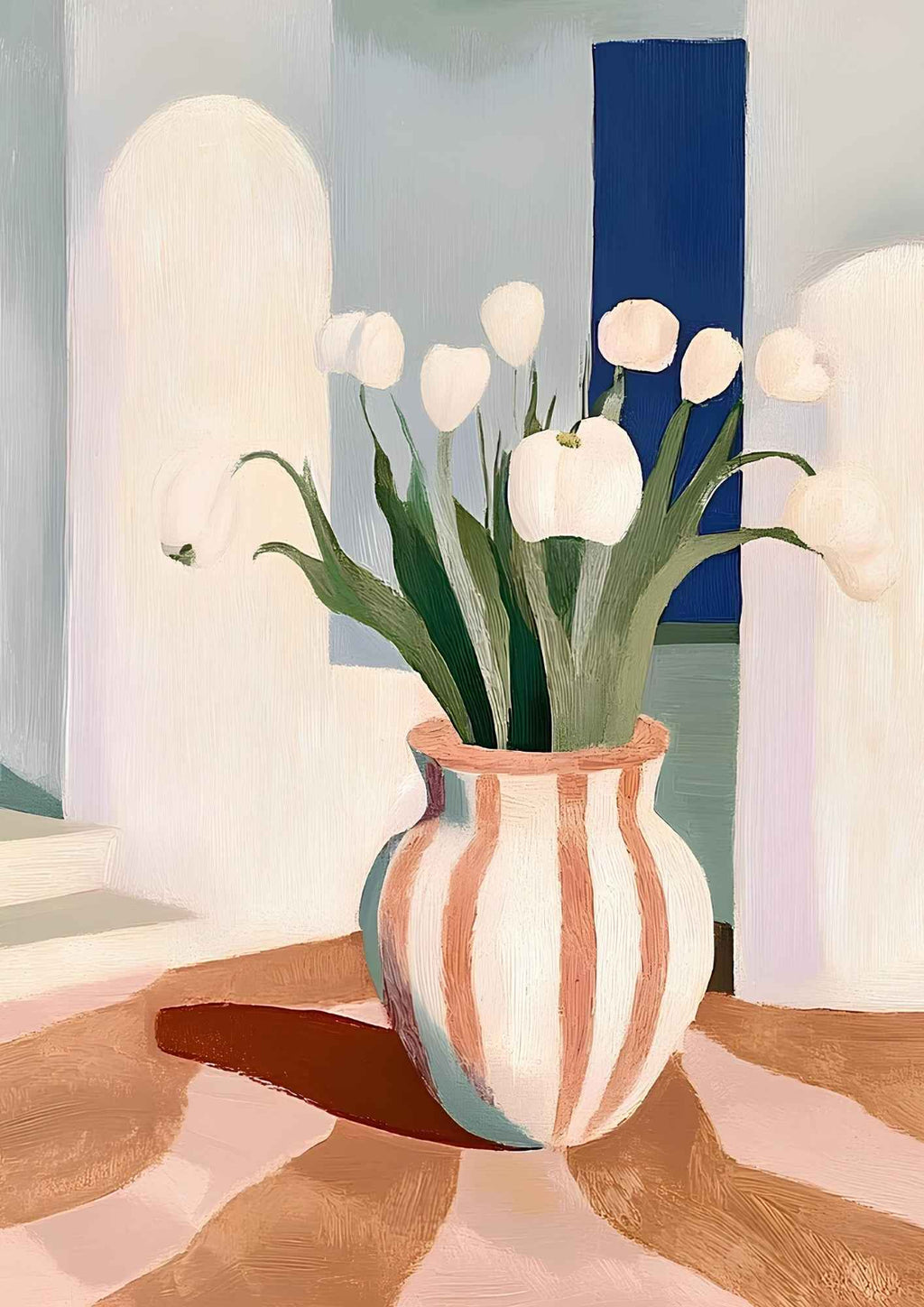 Vase med tulipaner