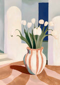 Vase med tulipaner