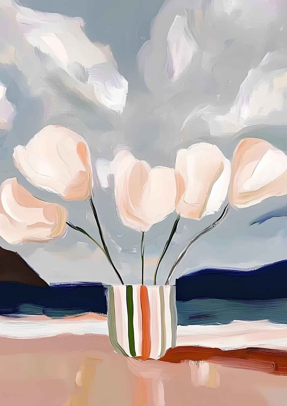 Blomster på stranden