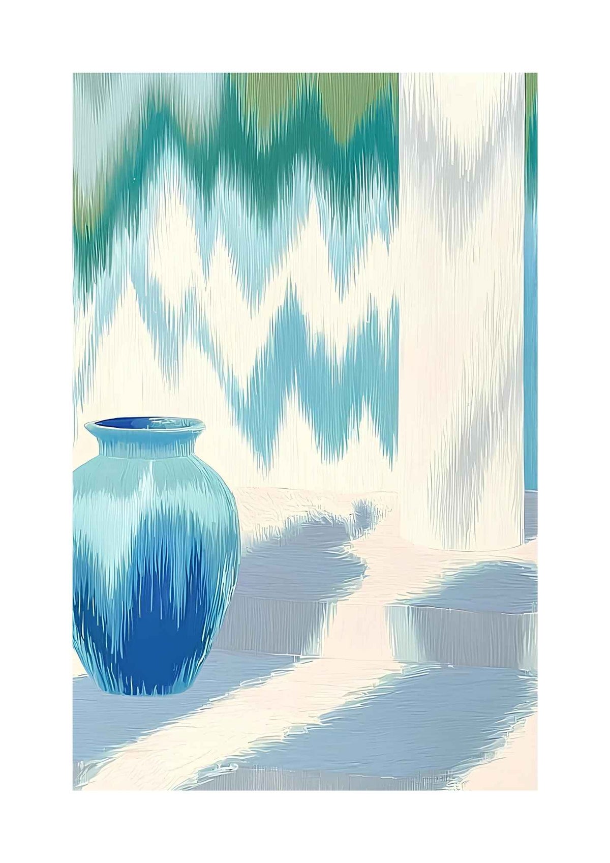 Blå vase